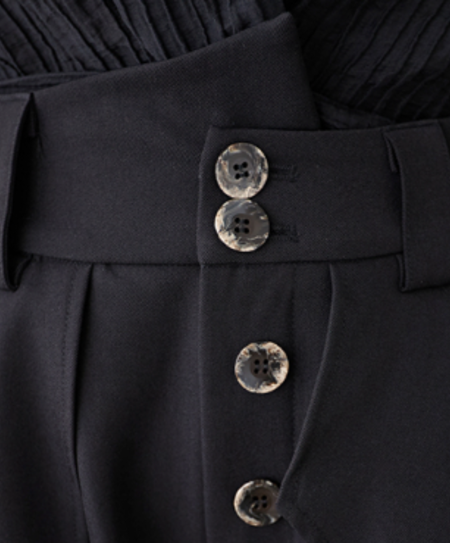 dark retro chinese style drape wide pants EN2182