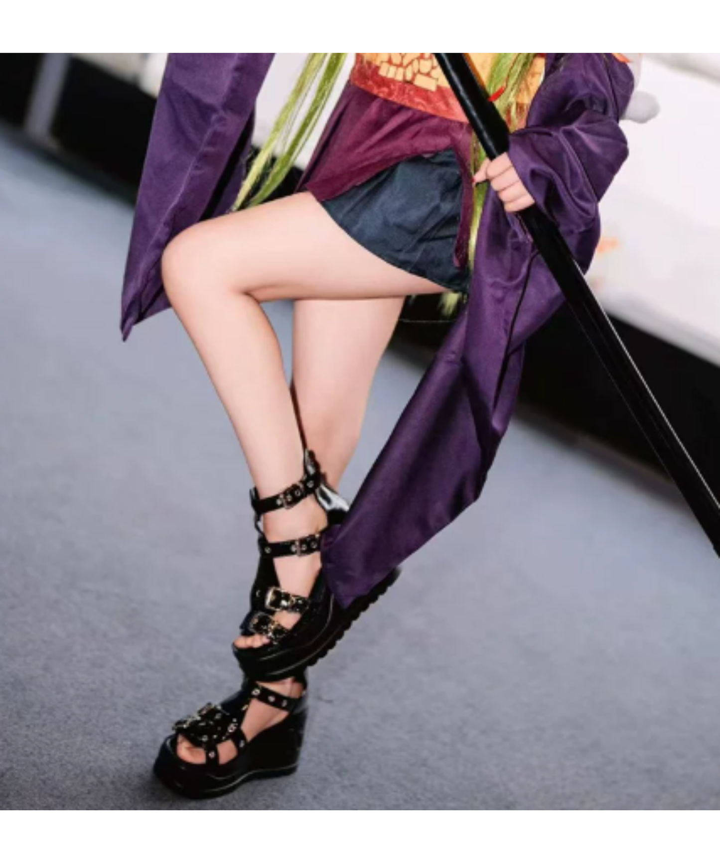 chain buckle platform sandals EN2879