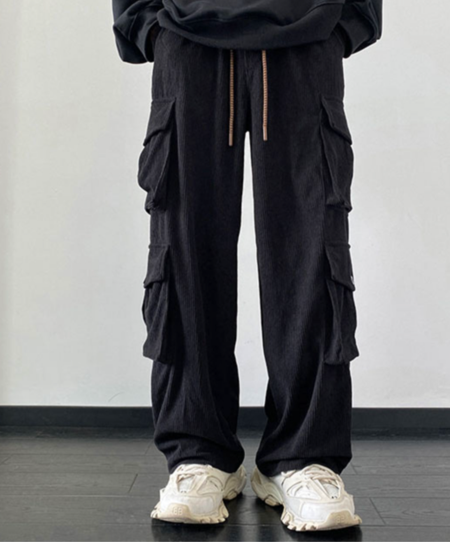 multi-pocket corduroy cargo pants EN2348