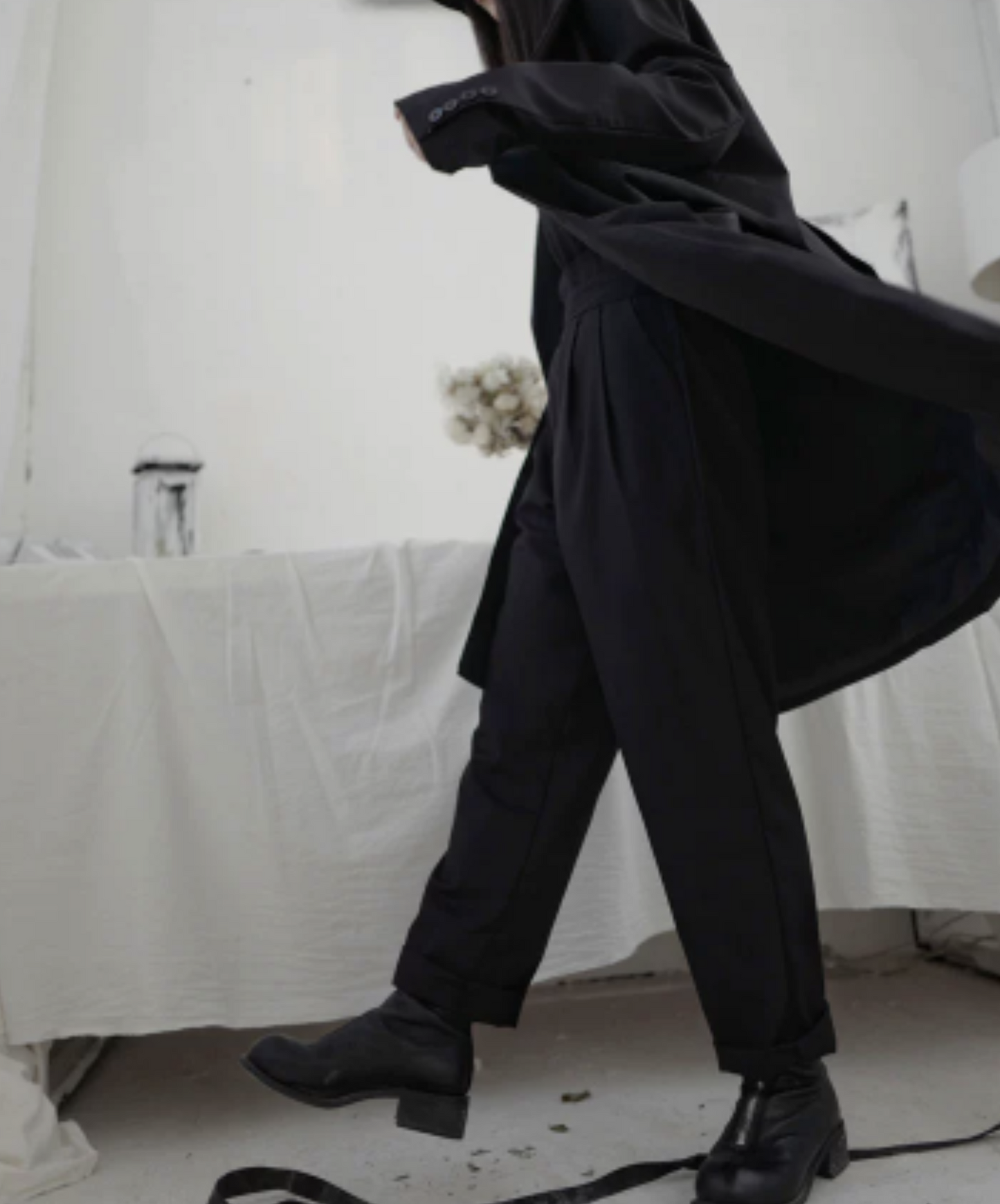 dark high waist pants EN1073