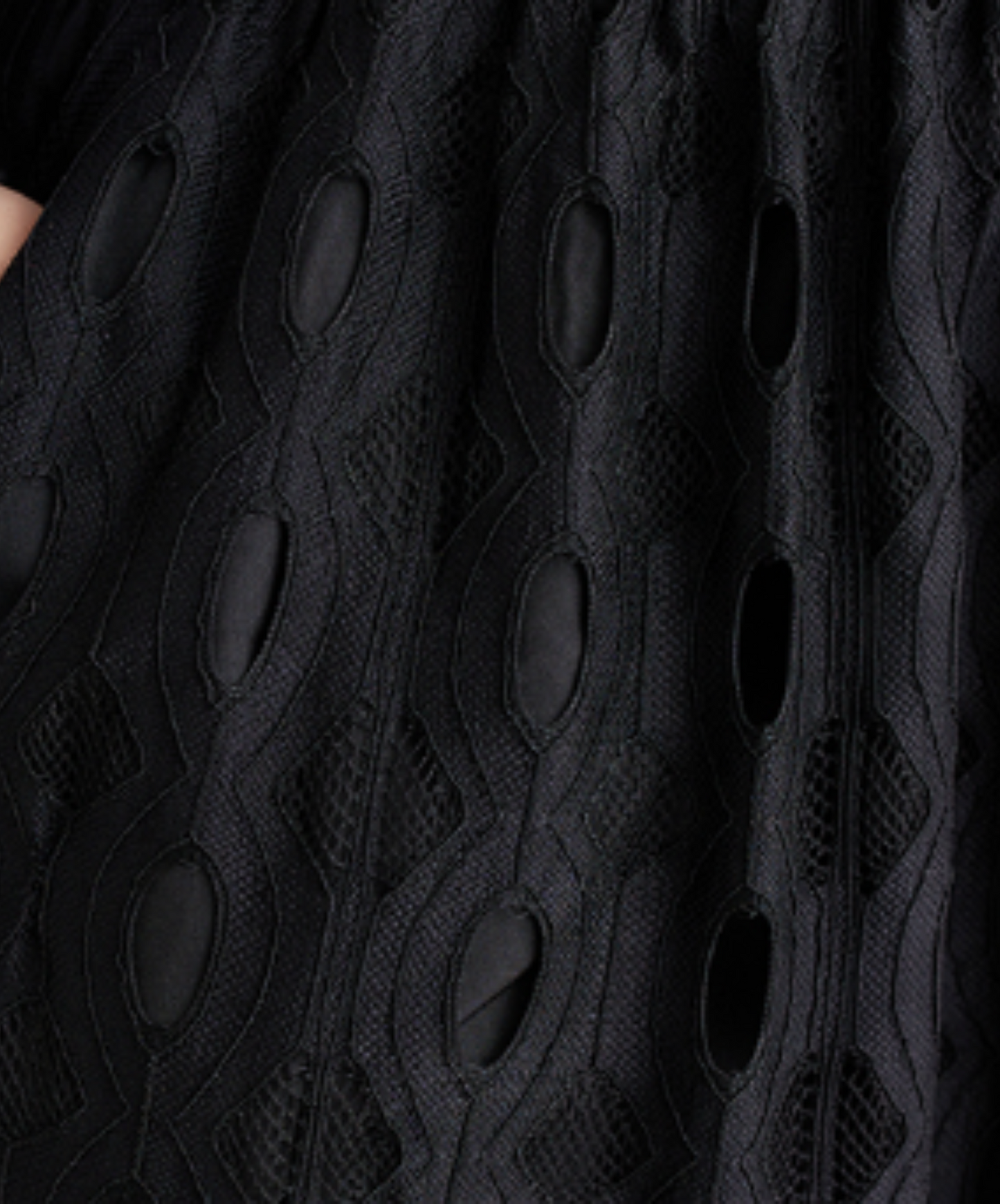 dark solid lace wide leg hakama pants EN2180