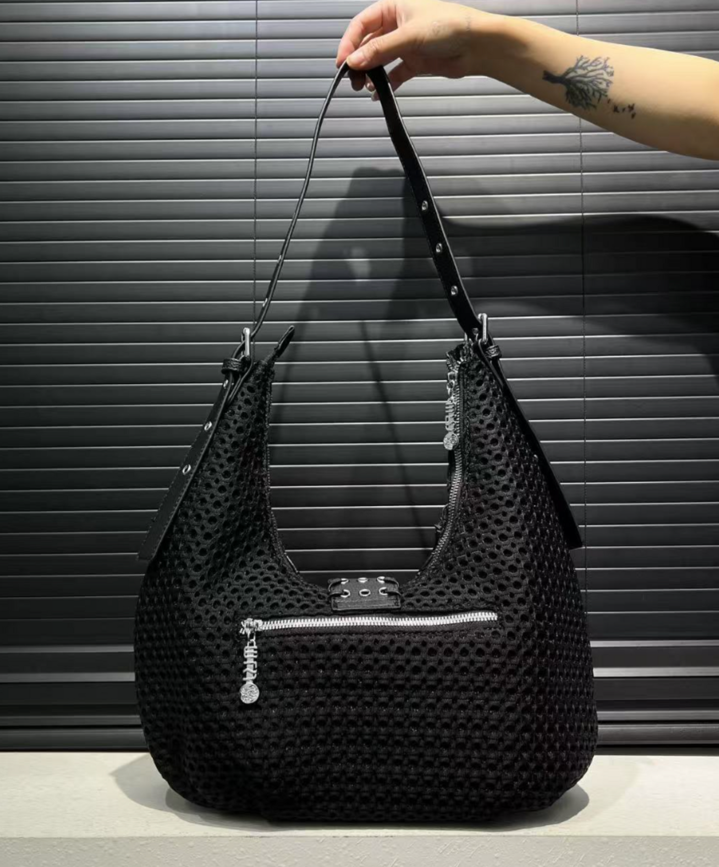large capacity mesh tote bag EN2303