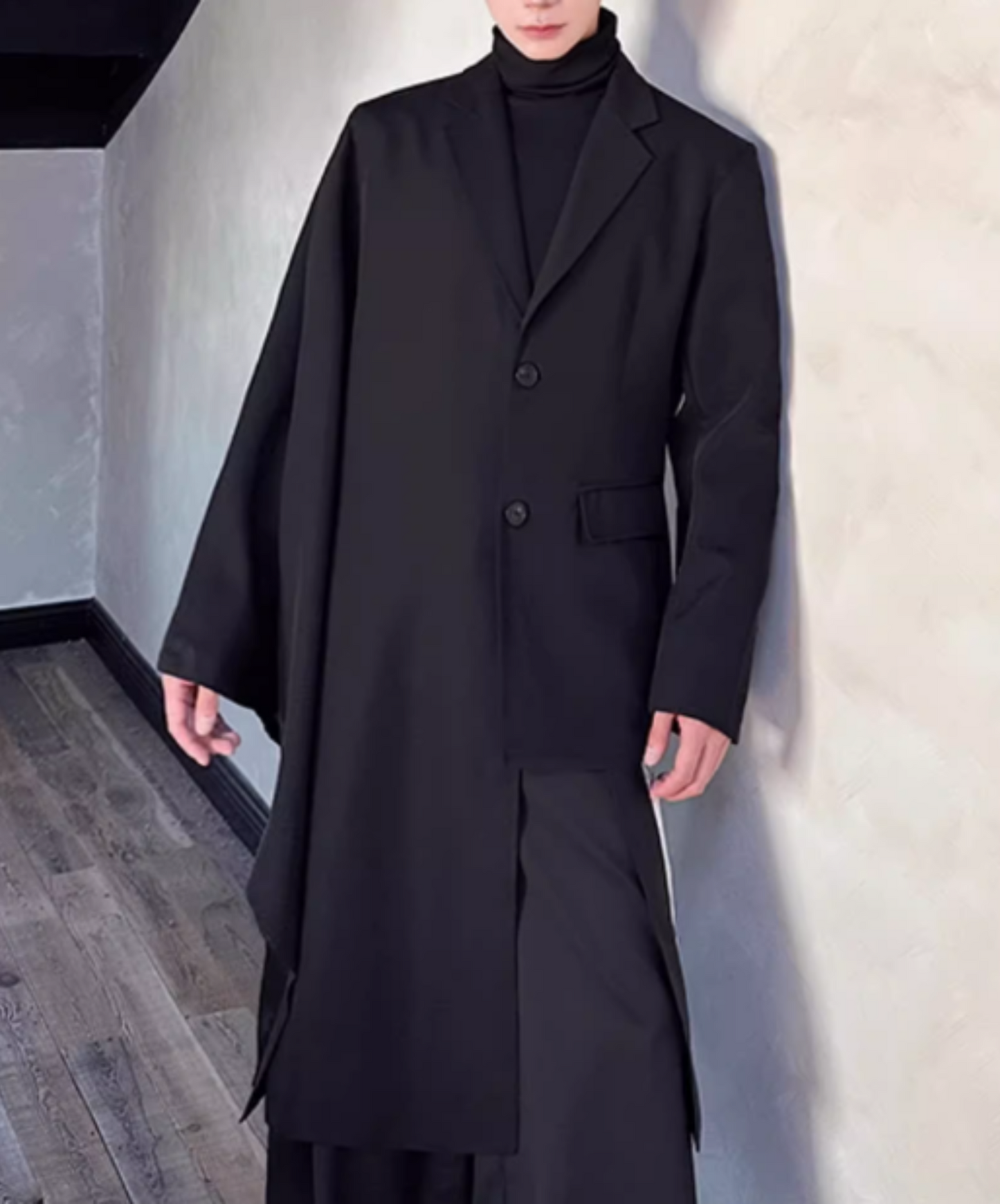 dark asymmetrical jacket EN1872