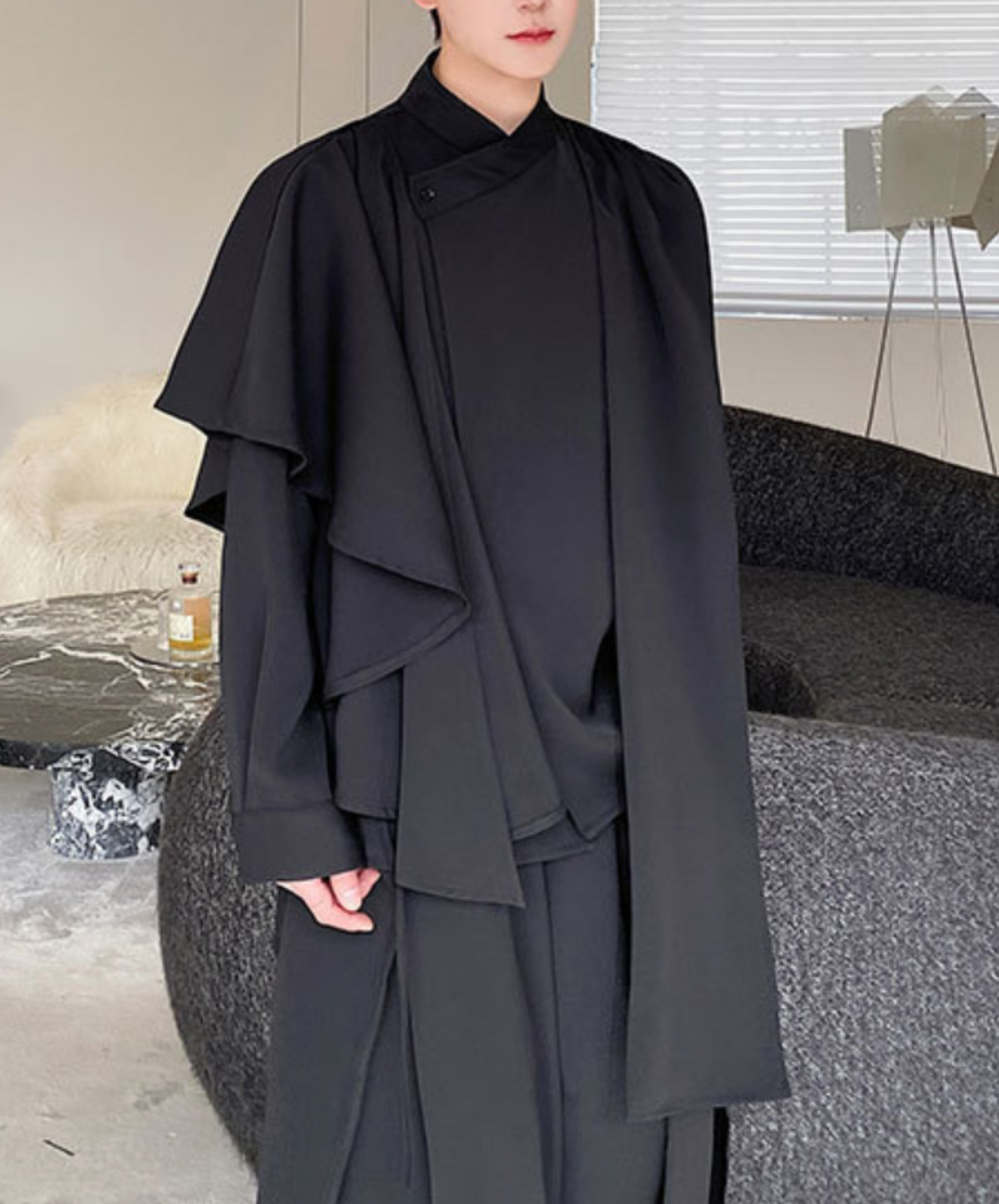 multi-piece asymmetric shirt EN1600