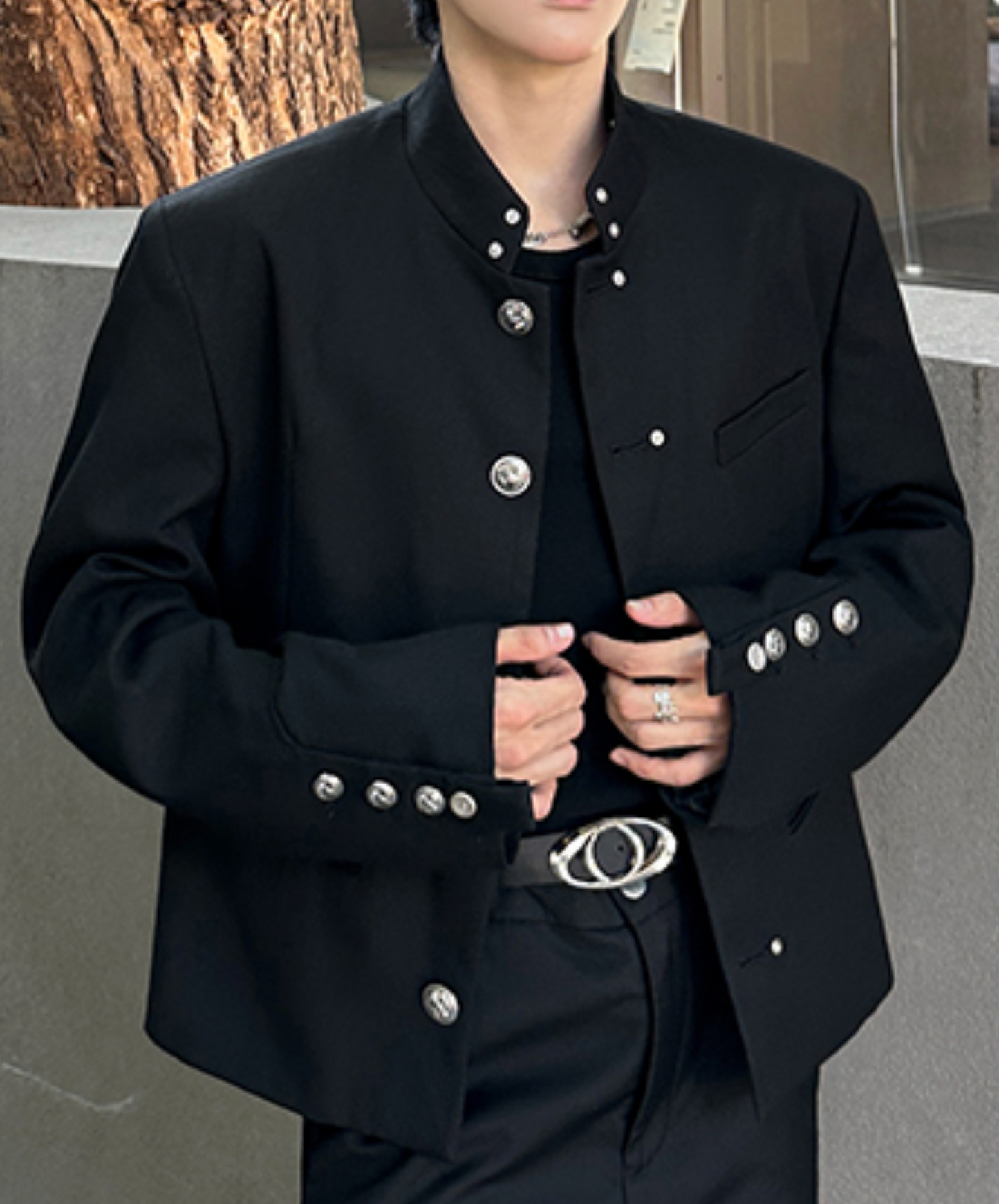 chinese style metal buckle jacket EN2461