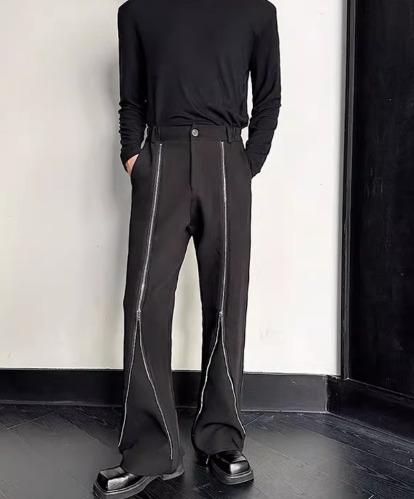 zip slacks pants EN1878