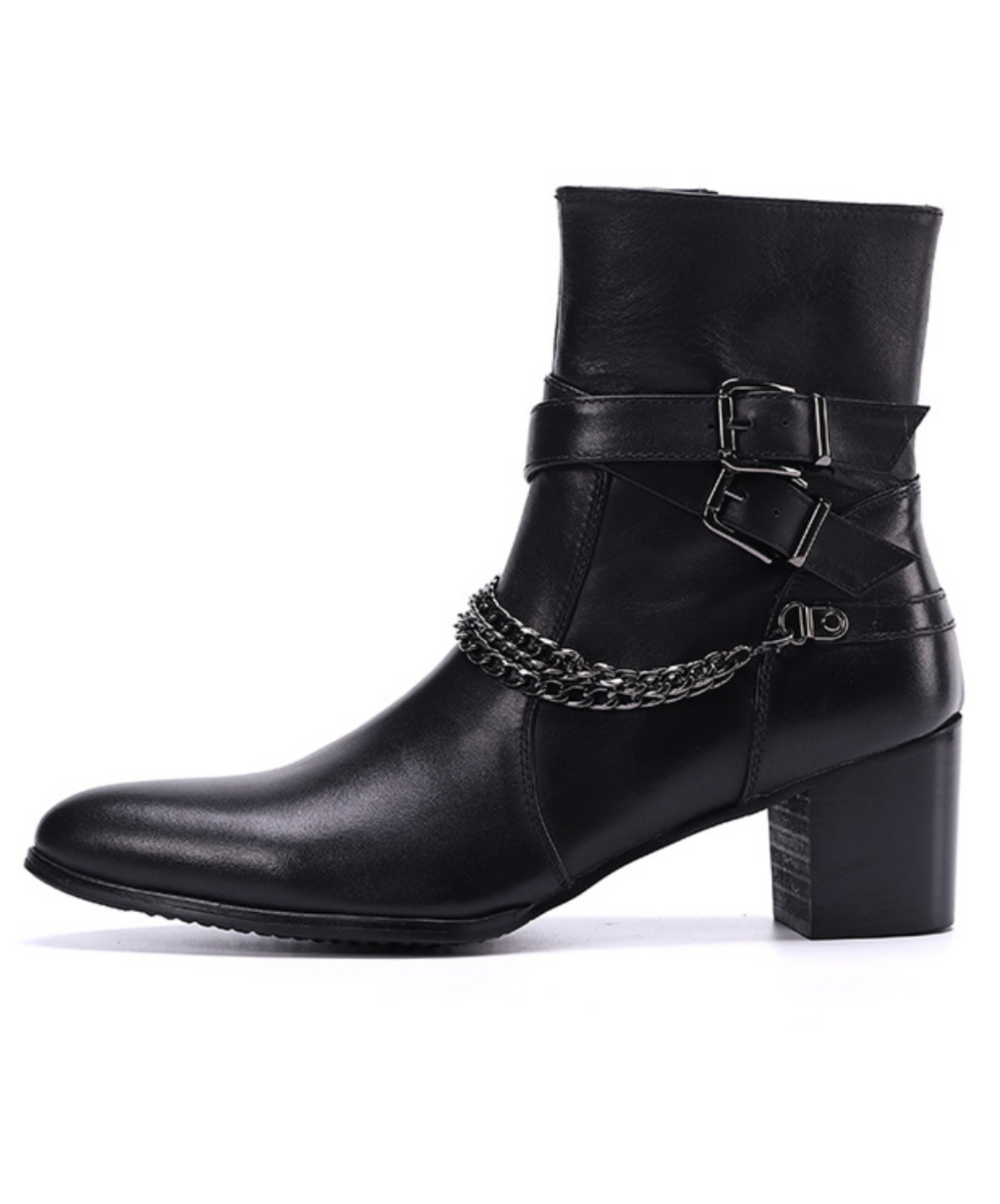 cross belt smooth boots EN2081