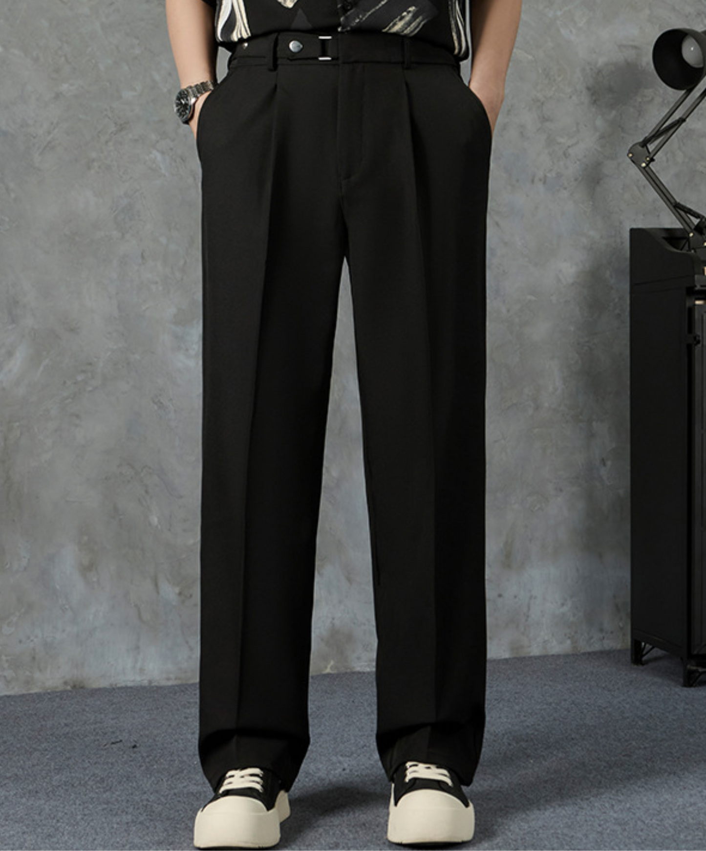 loose fit neat style pants EN2381