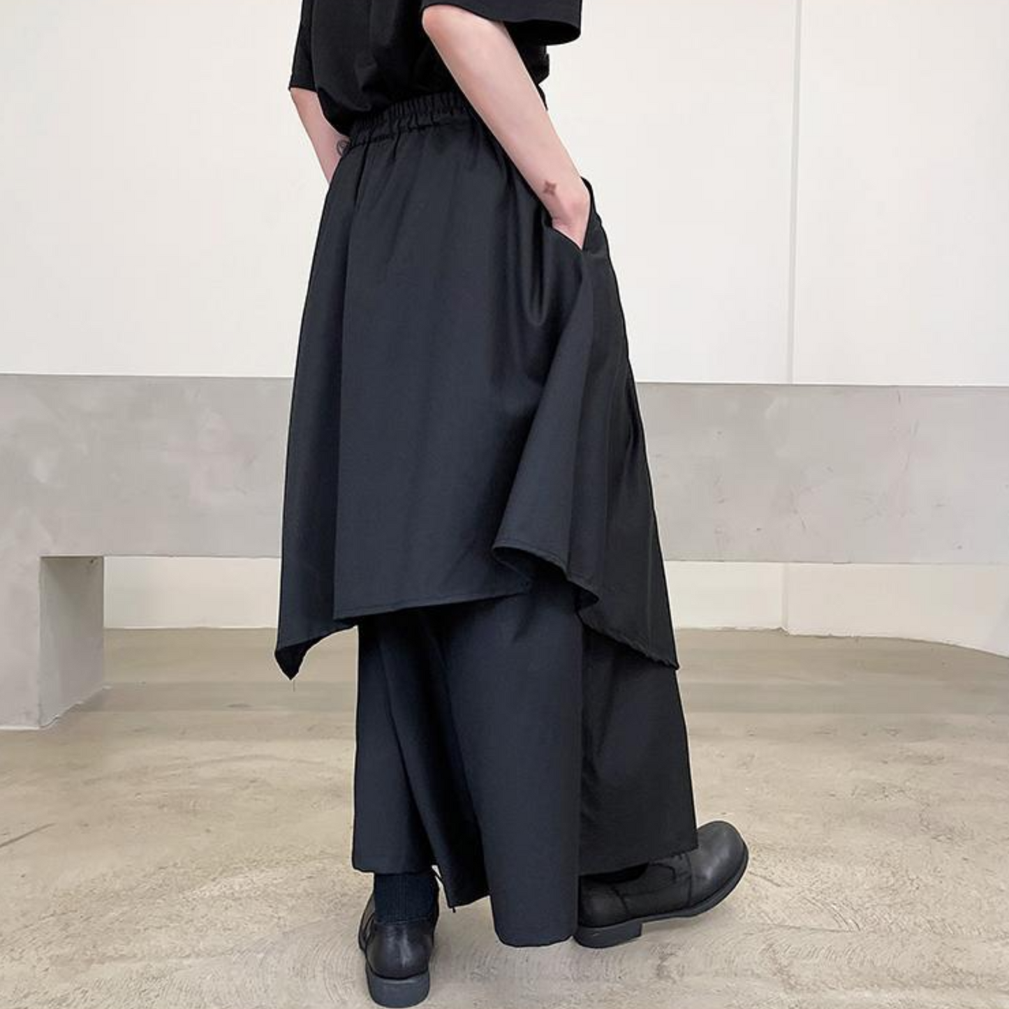 dark wide skants pants EN472