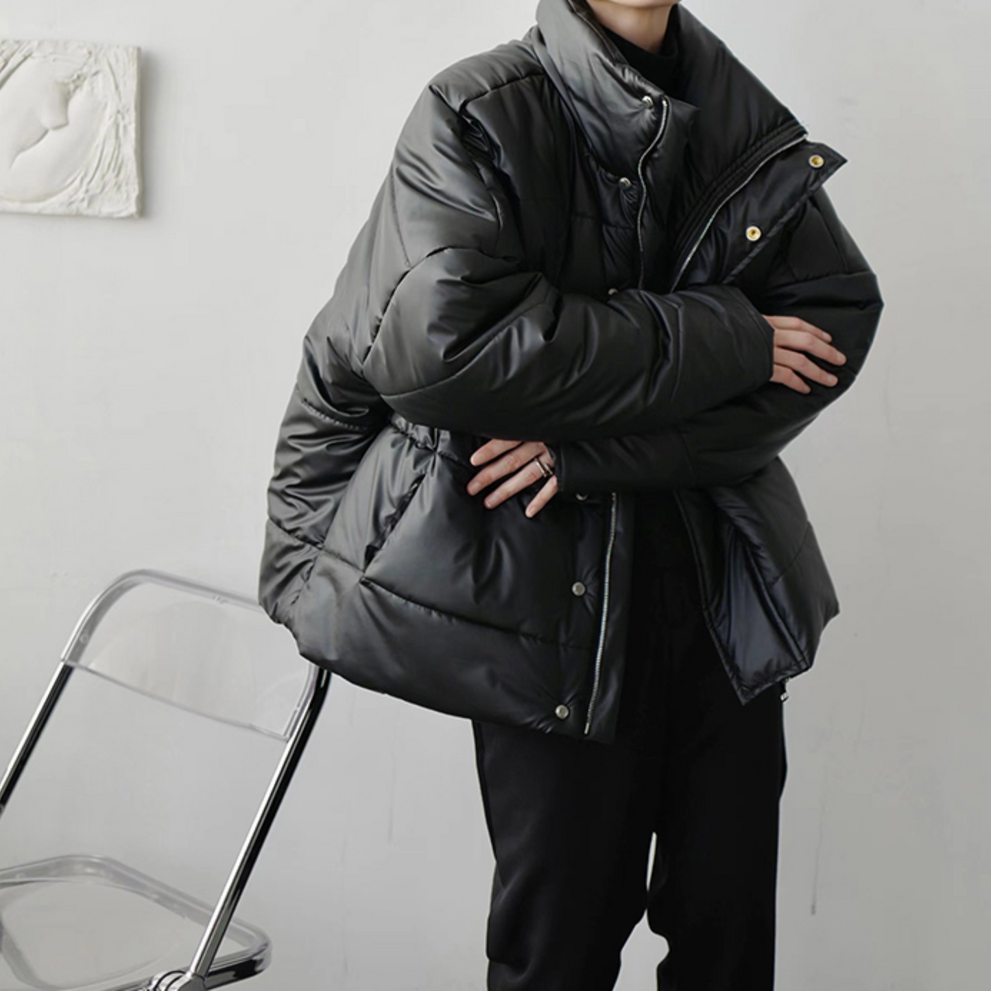 oversized black down EN316