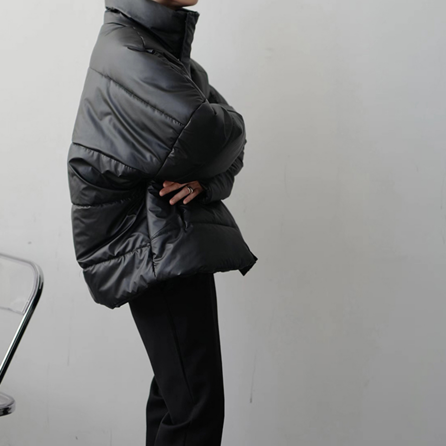 oversized black down EN316