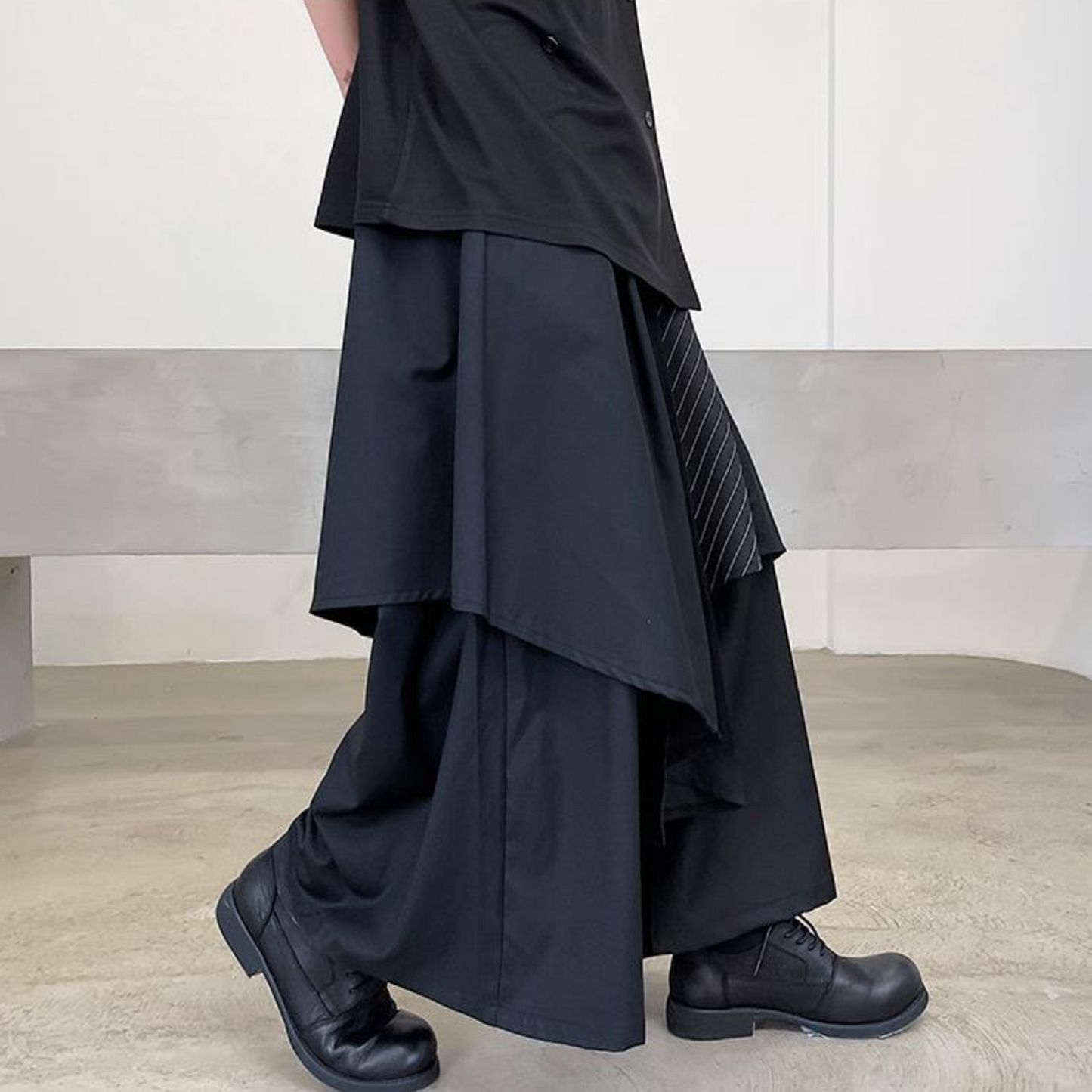 dark wide skants pants EN472