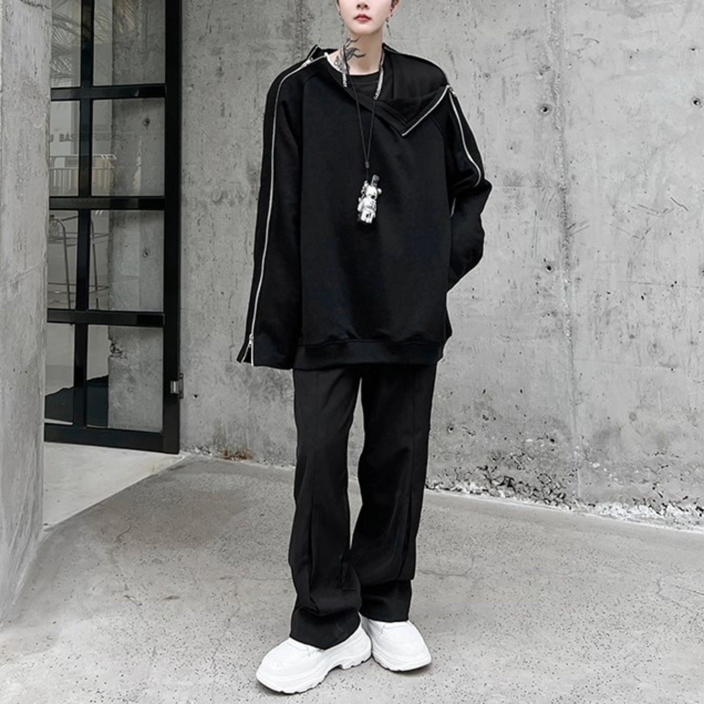 arm zip sweatshirts EN244