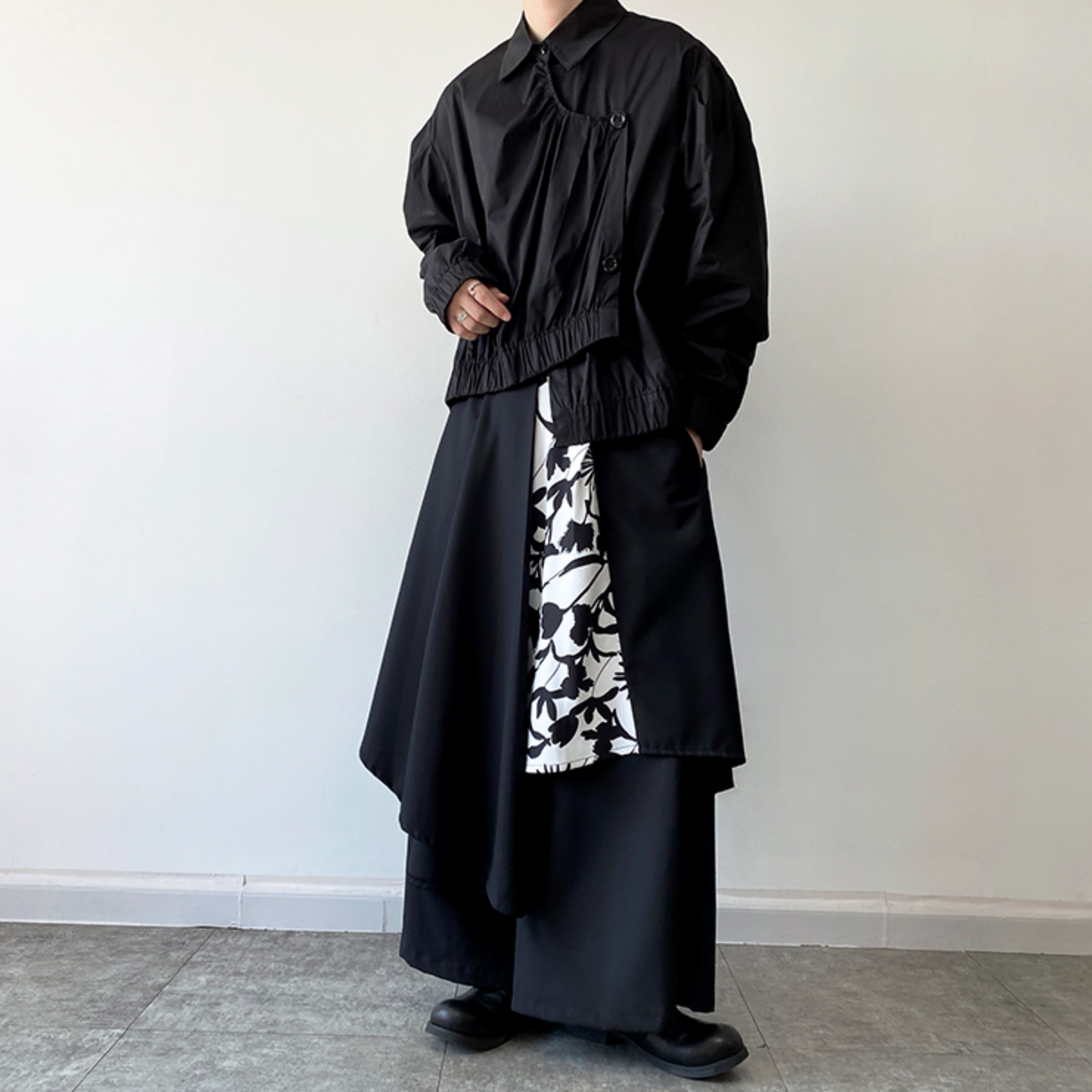 unisex design wide pants EN355