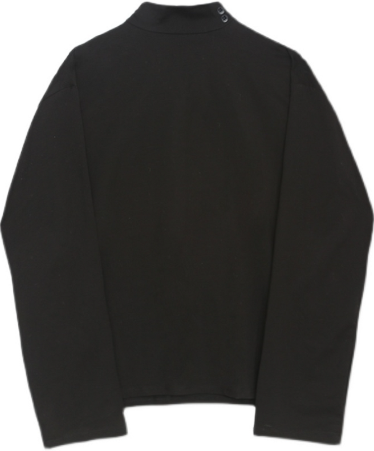 dark high neck button long t-shirt EN693