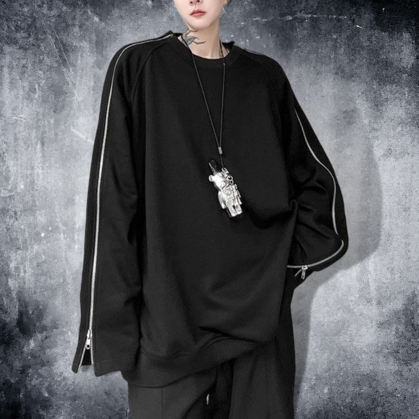 arm zip sweatshirts EN244