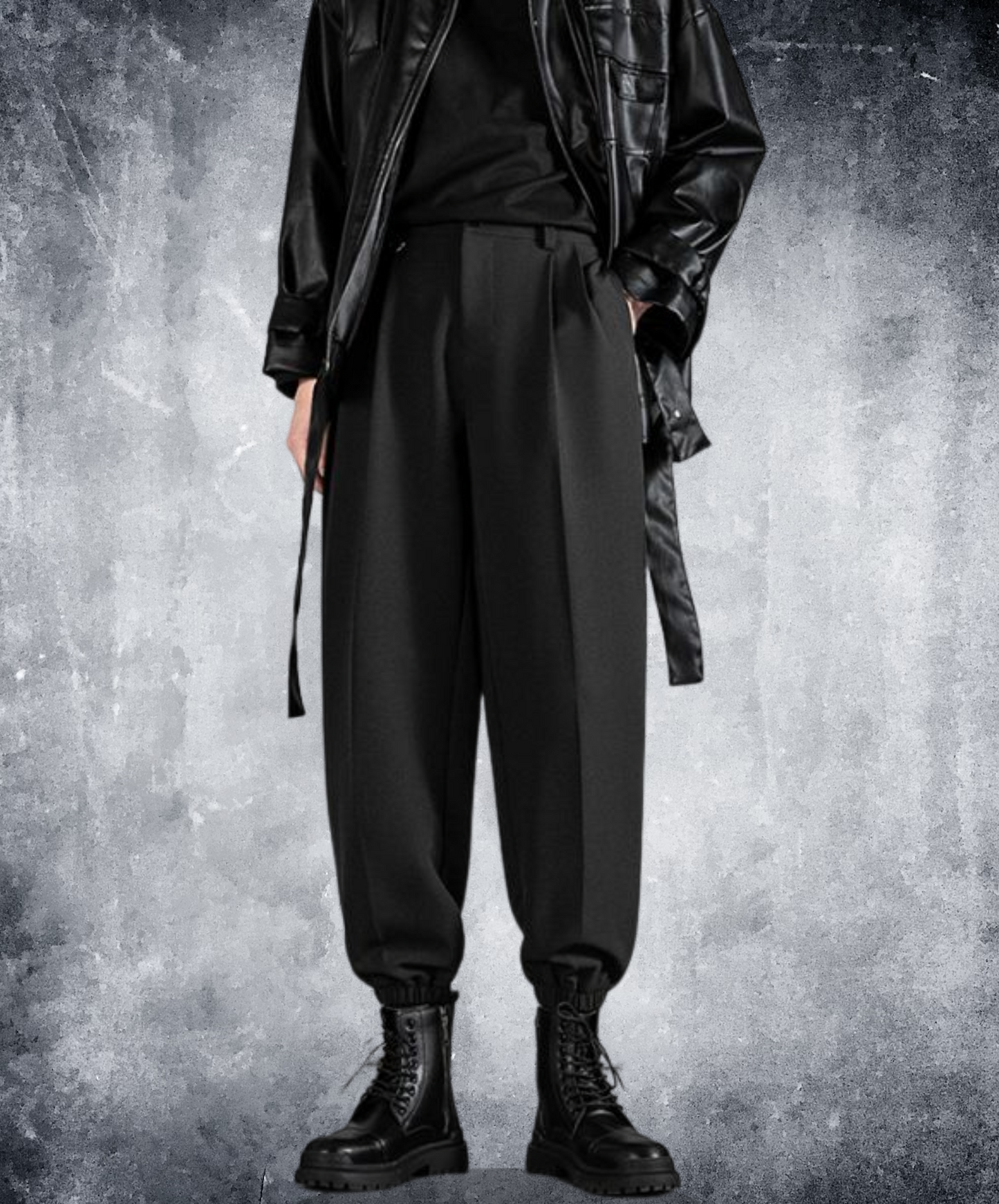 cropped length slacks harem pants EN632