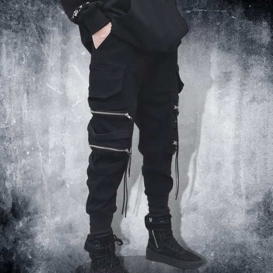 multi-zip street pants EN282