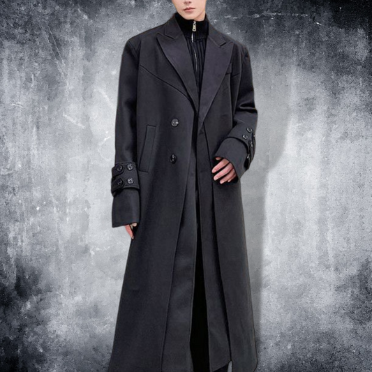 stacking wool trench coat EN298