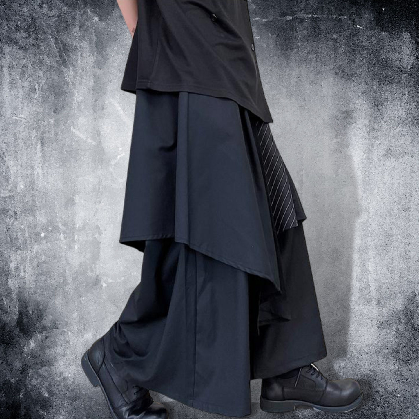 dark wide skants pants EN472