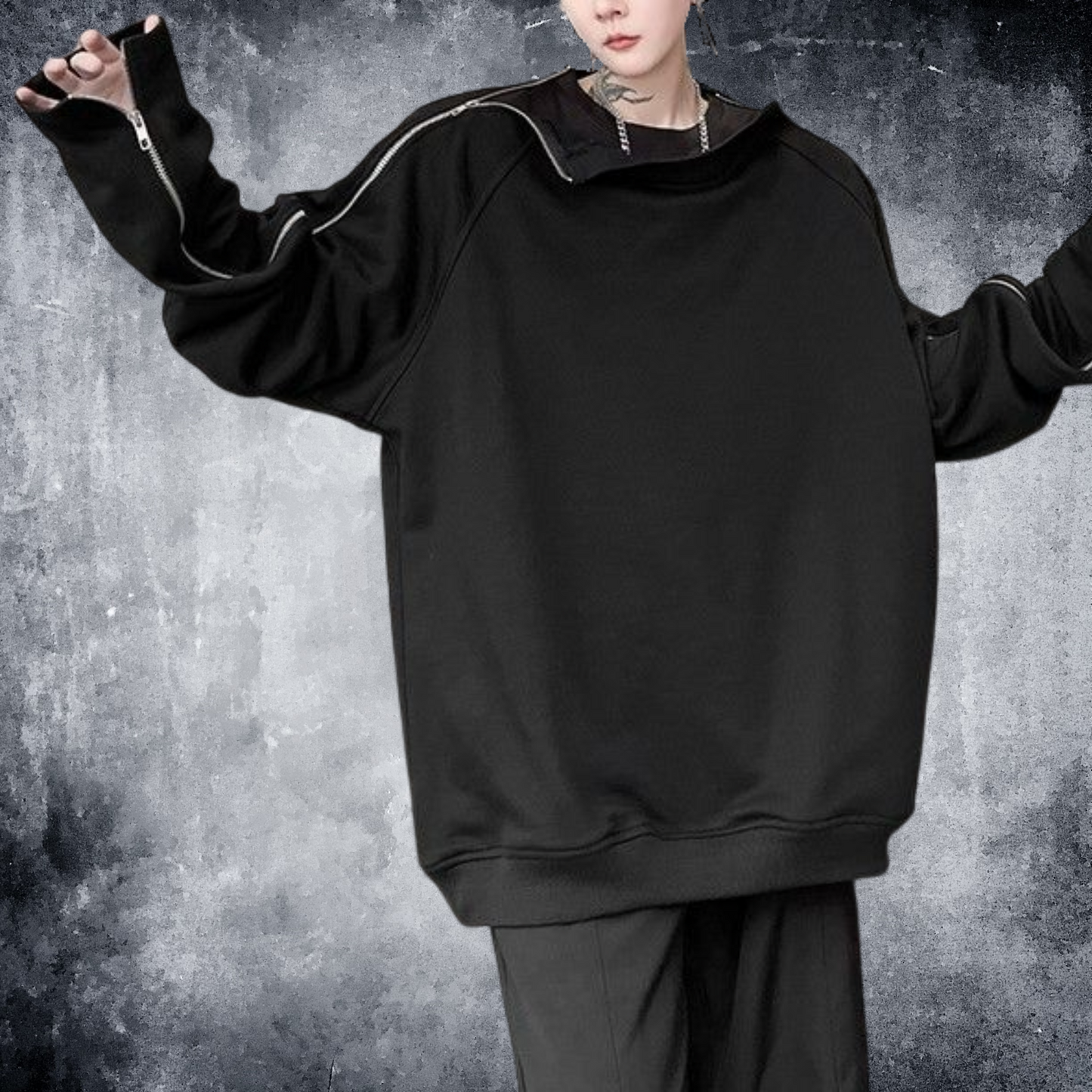 arm zip sweatshirts EN244