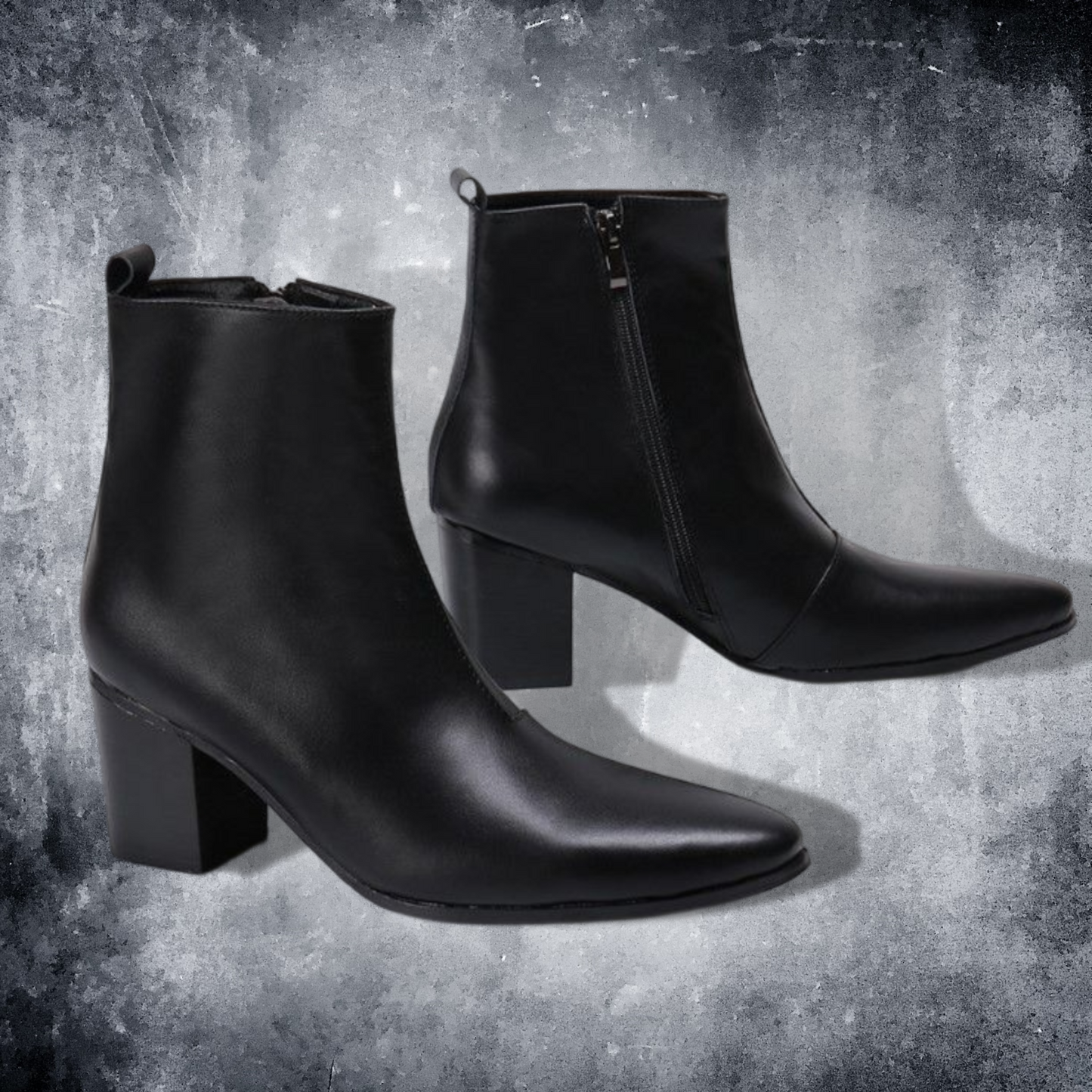 leather heel boots EN228