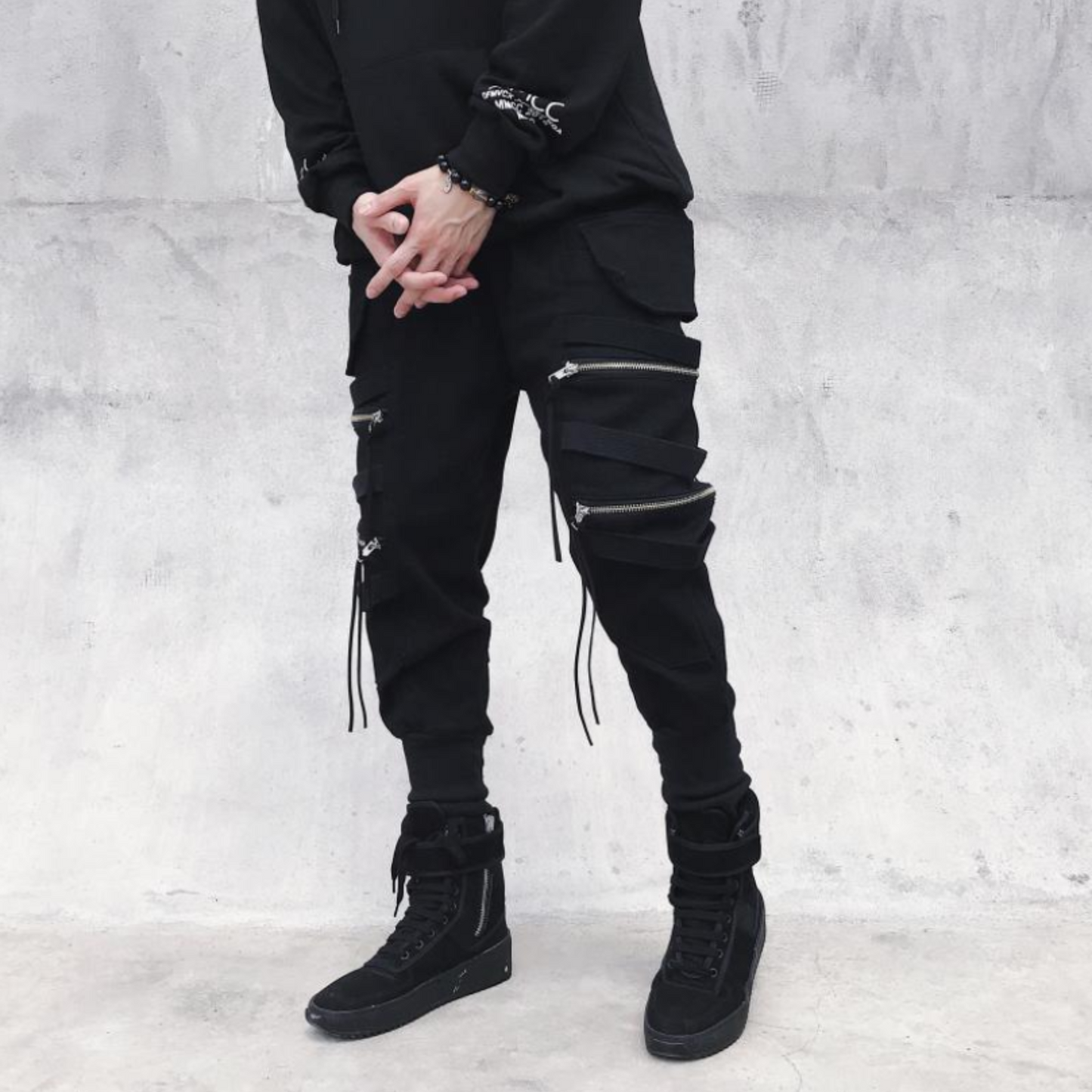 multi-zip street pants EN282