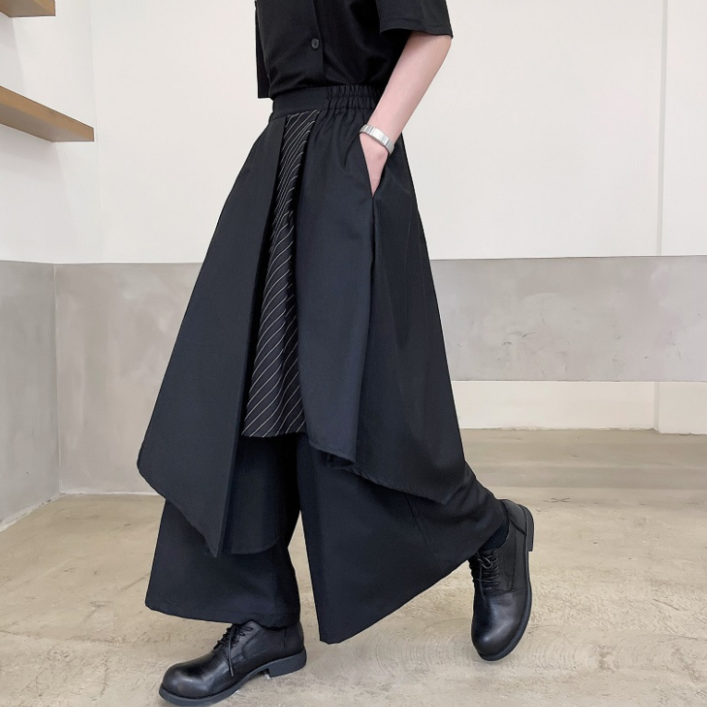 dark wide skants pants EN472