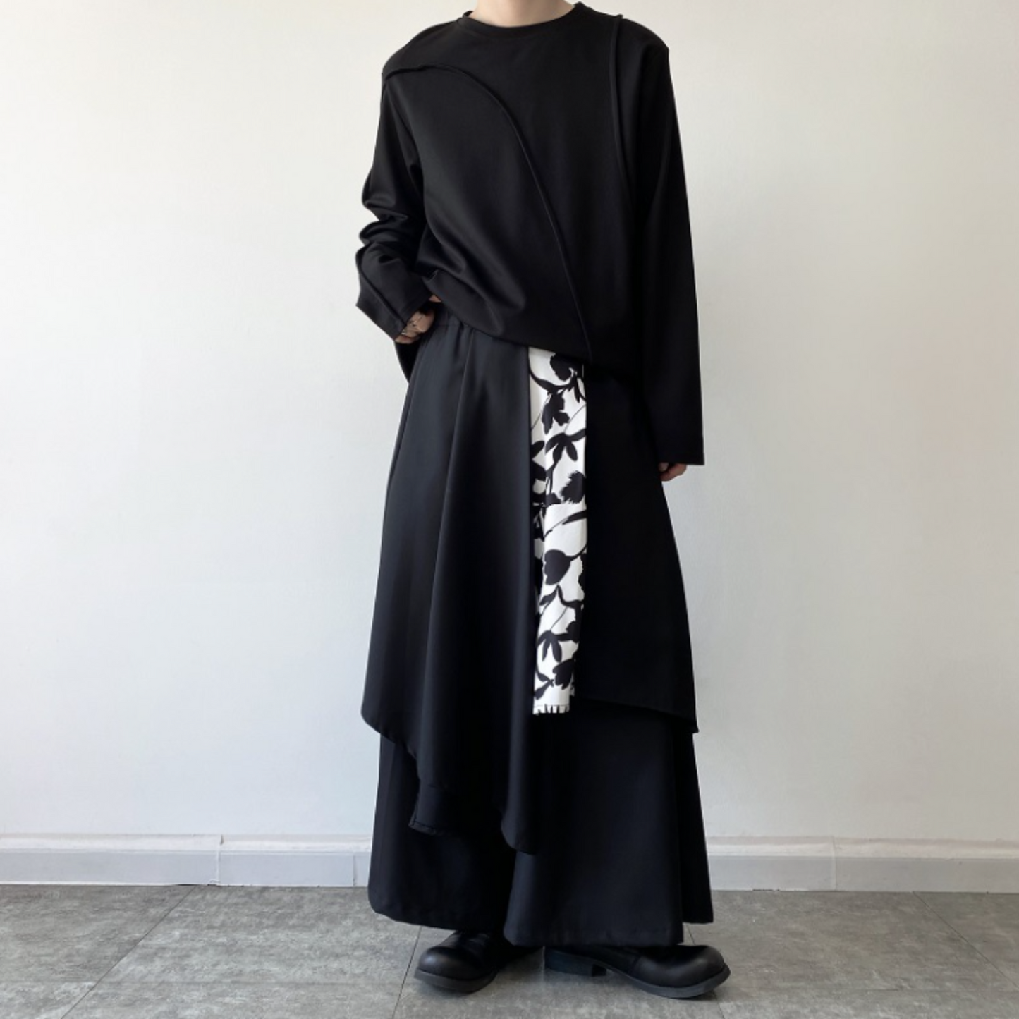 unisex design wide pants EN355