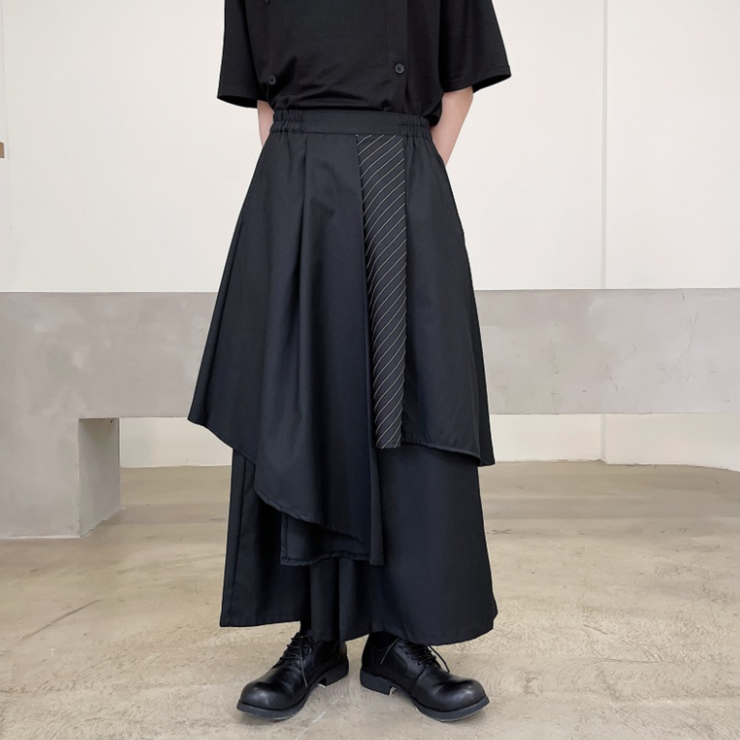 dark wide skants pants EN472