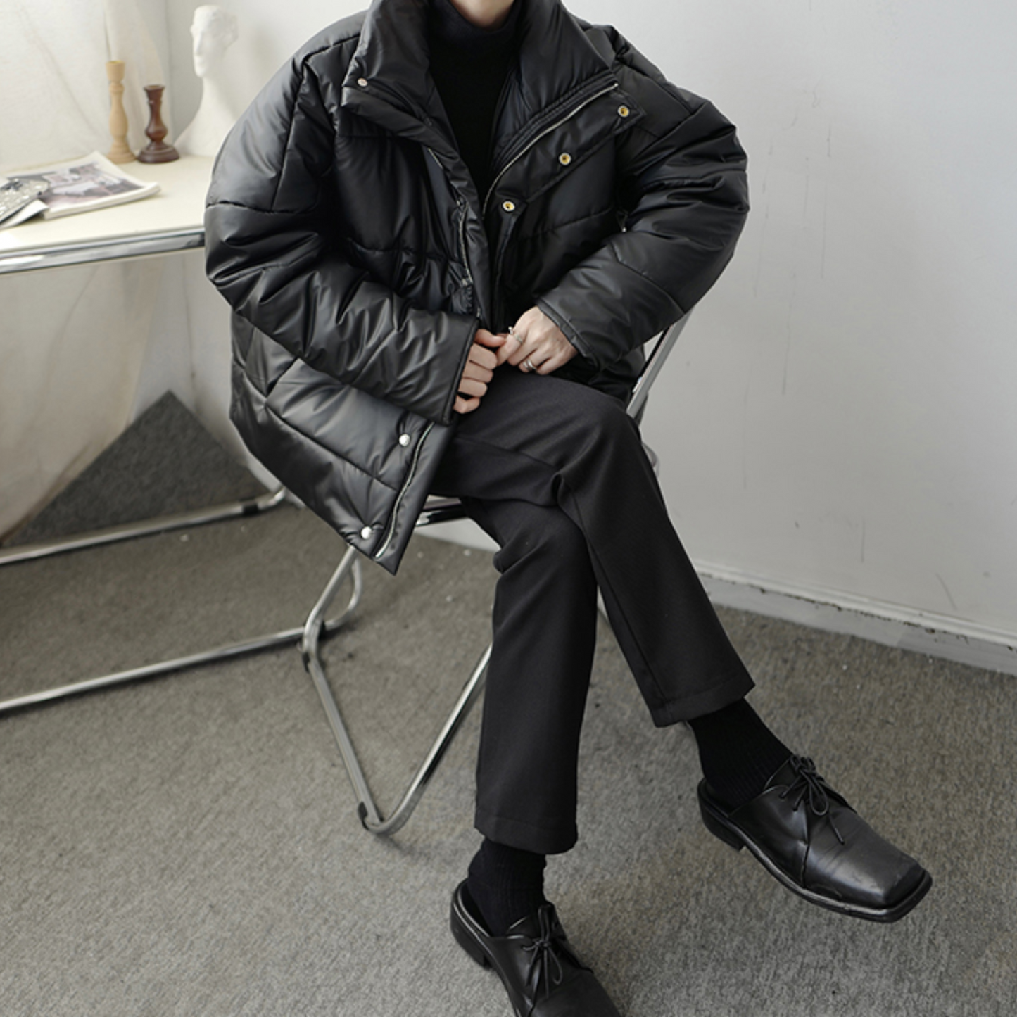 oversized black down EN316