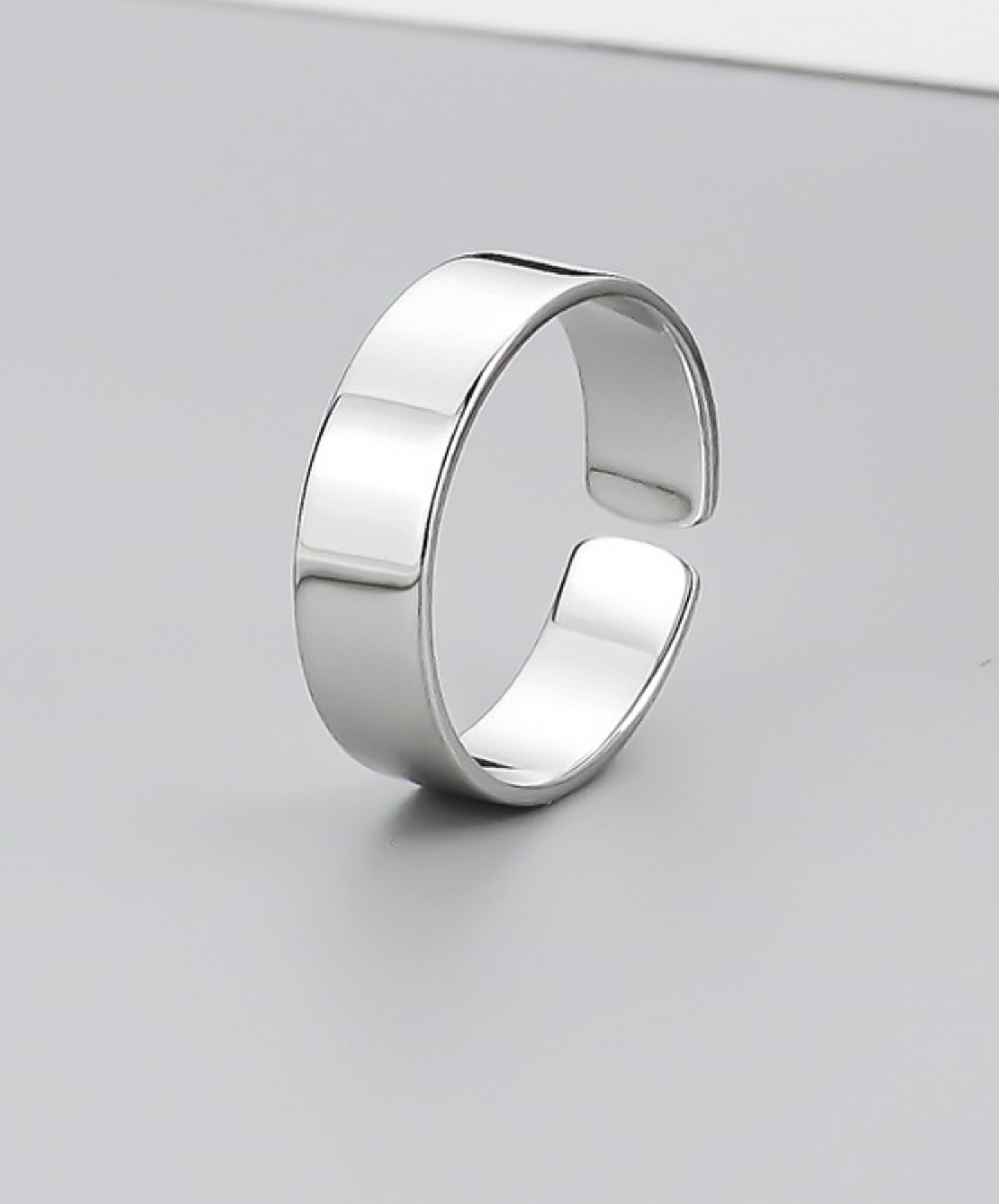 plain silver ring EN528