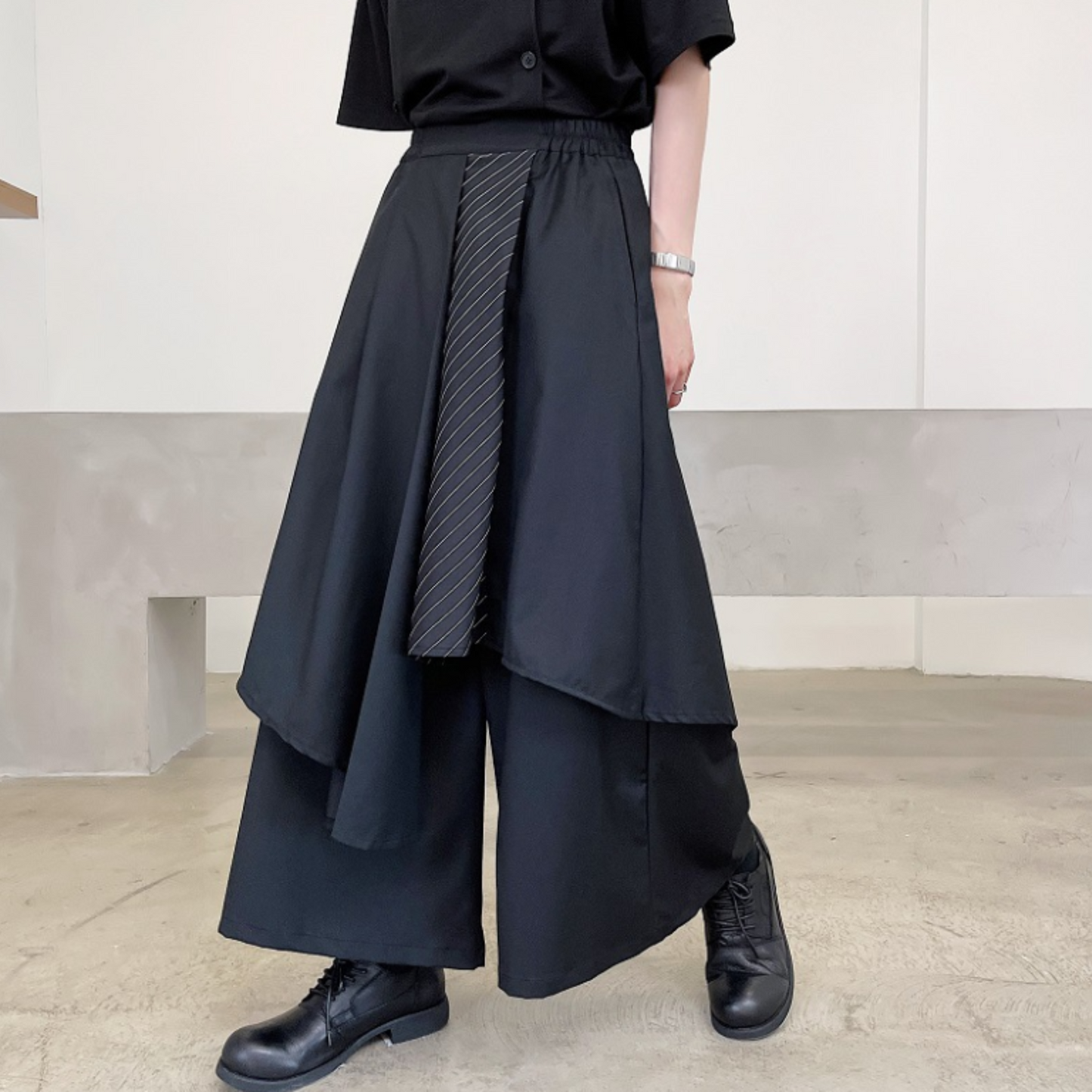 dark wide skants pants EN472