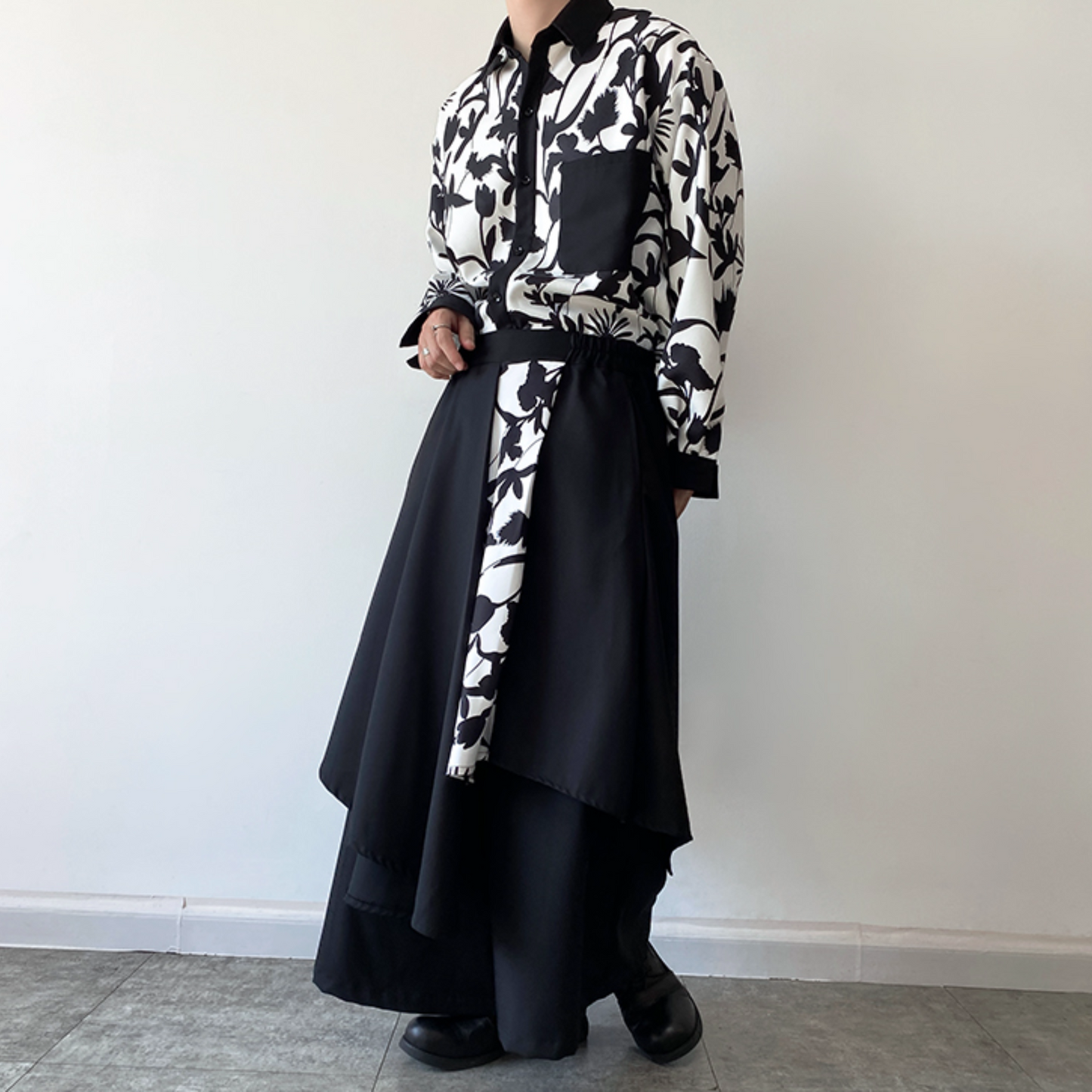 unisex design wide pants EN355