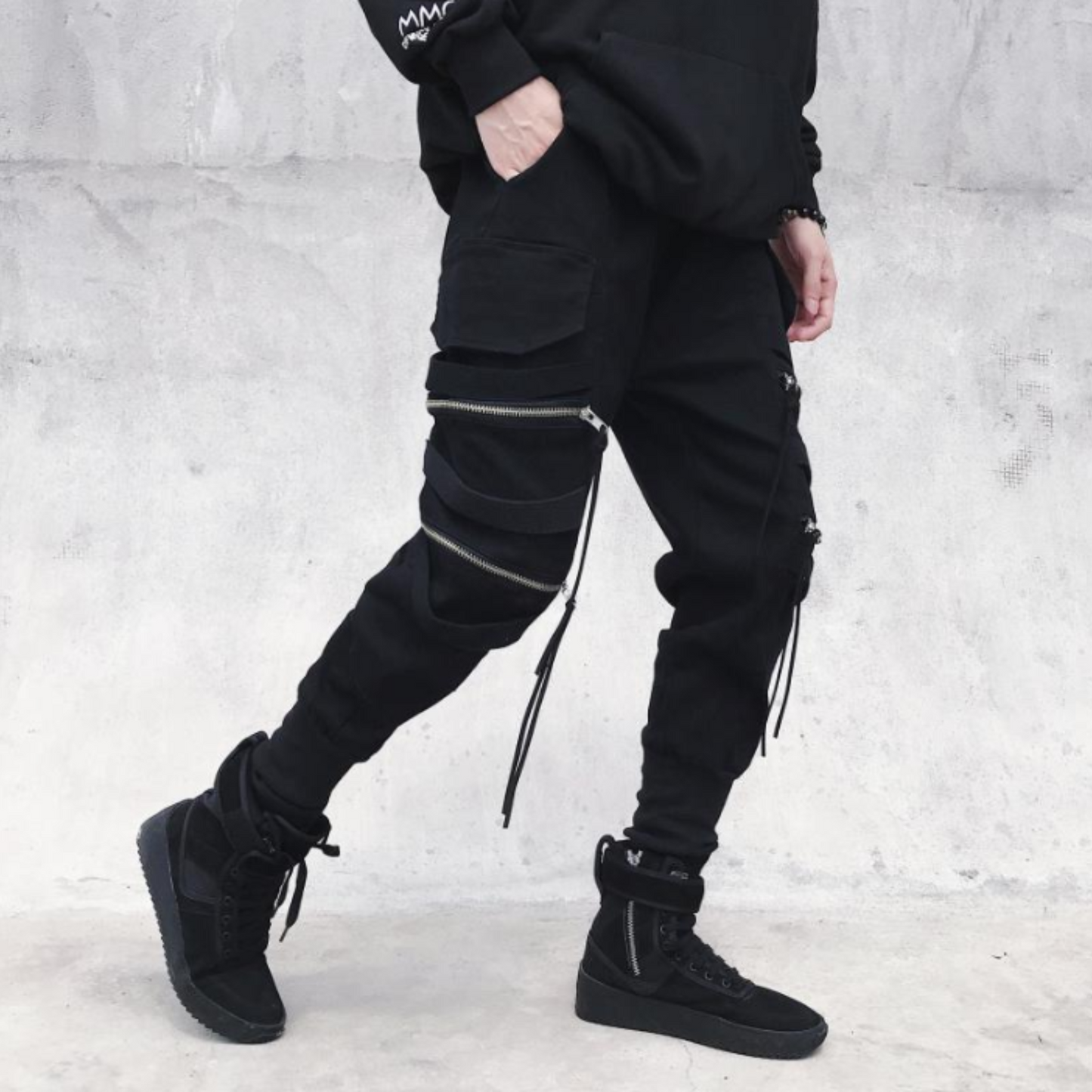 multi-zip street pants EN282
