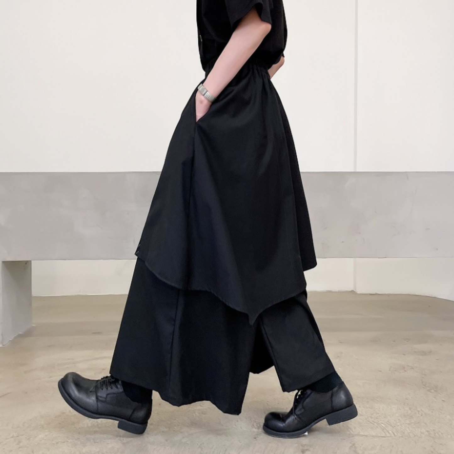 dark wide skants pants EN472