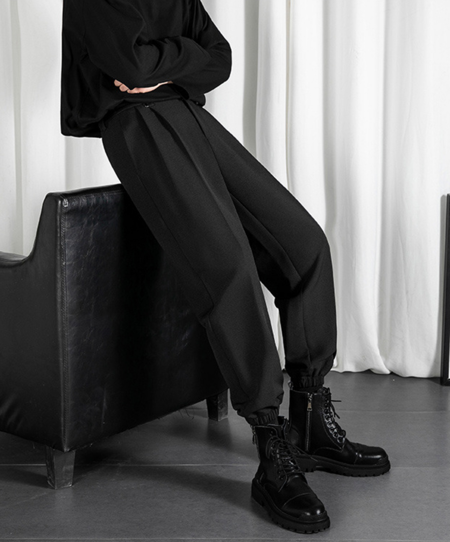 cropped length slacks harem pants EN632