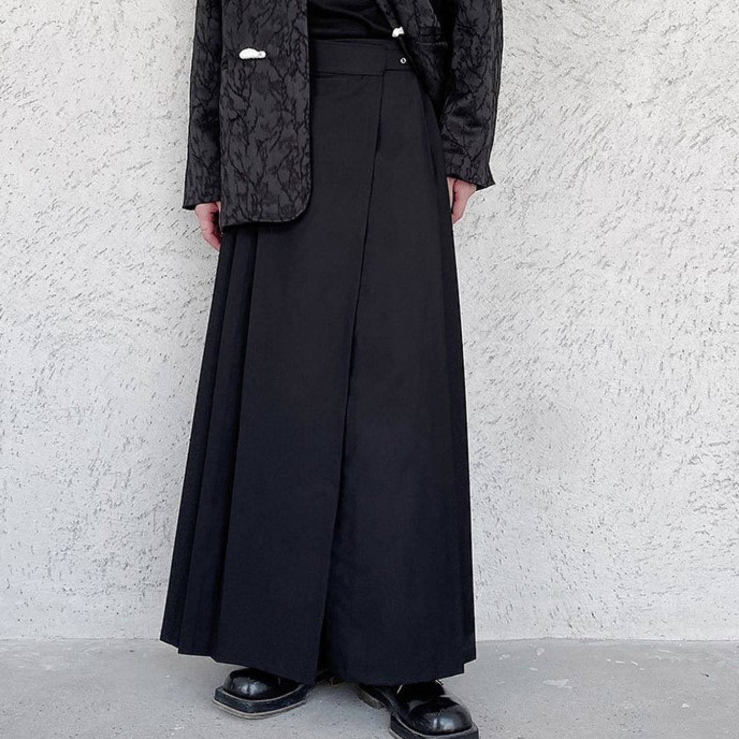 unisex dark pleated skirt EN250