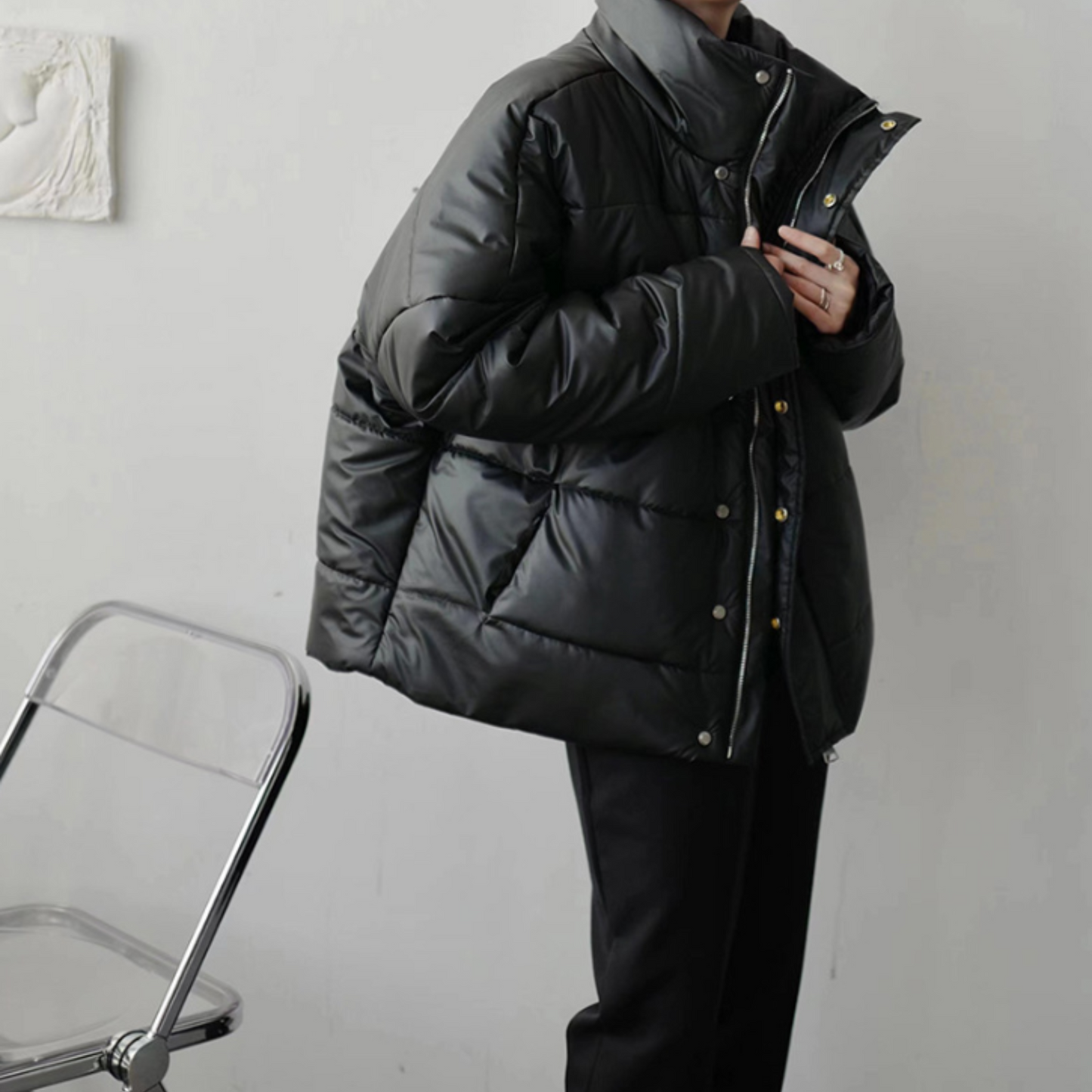 oversized black down EN316