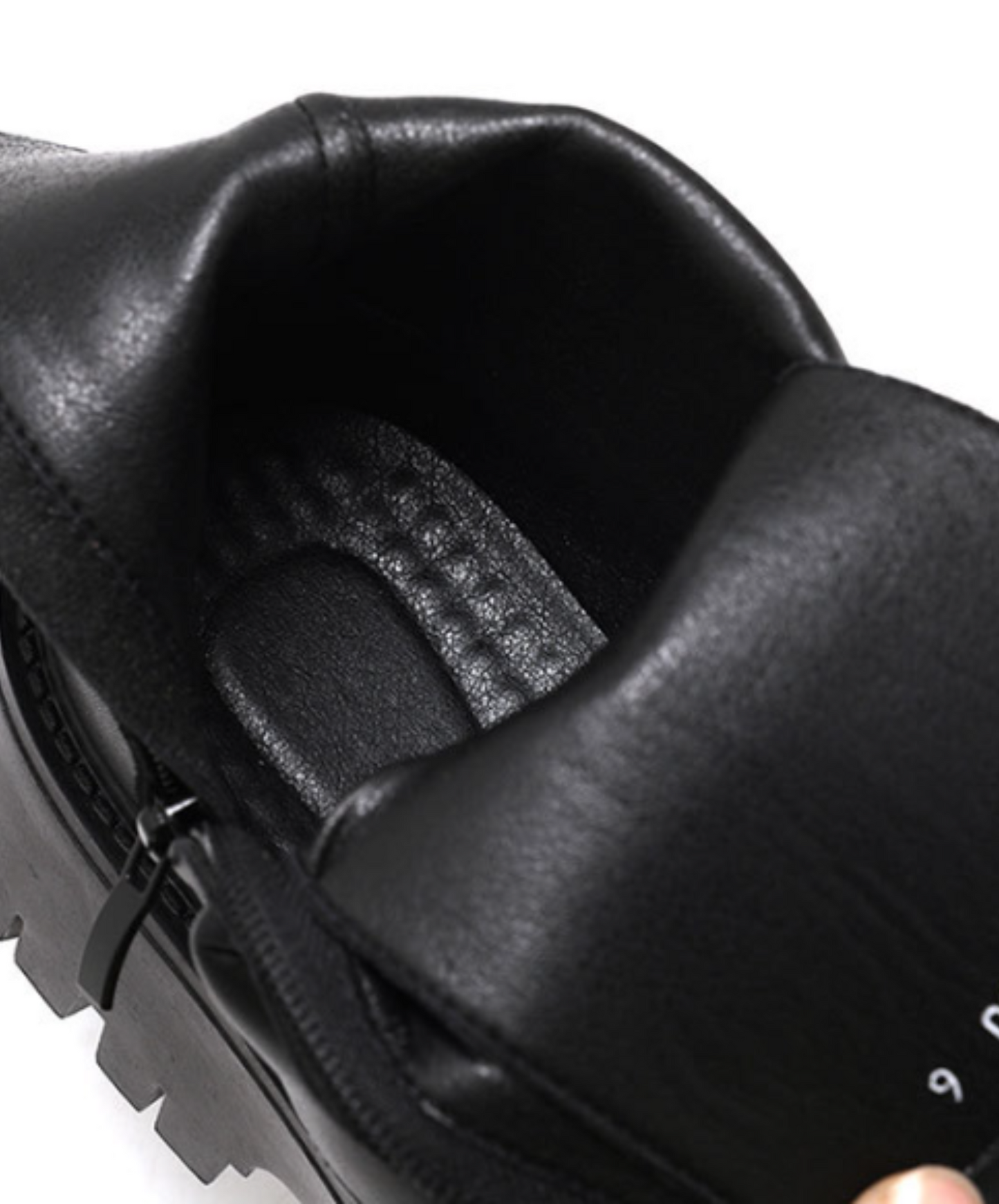 round toe side zip boots EN648