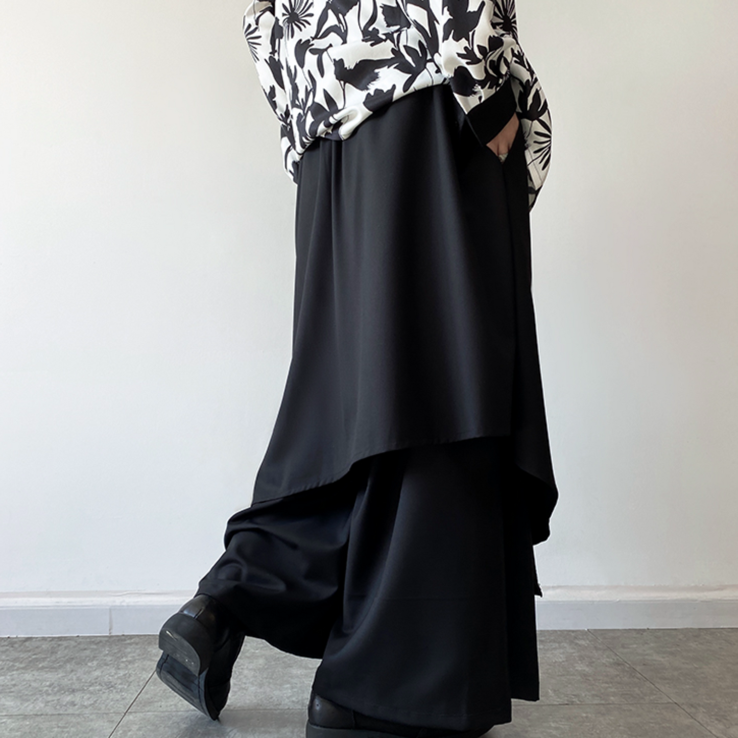 unisex design wide pants EN355