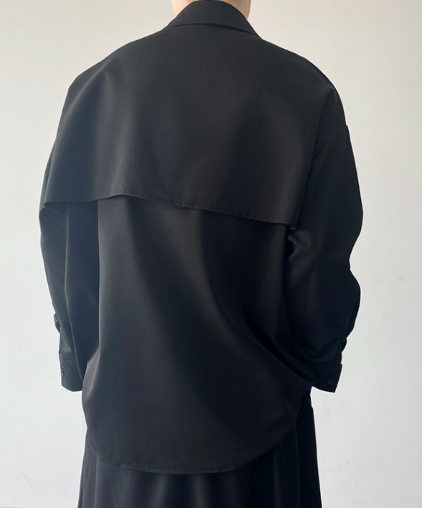 dark layered loose shirt EN766