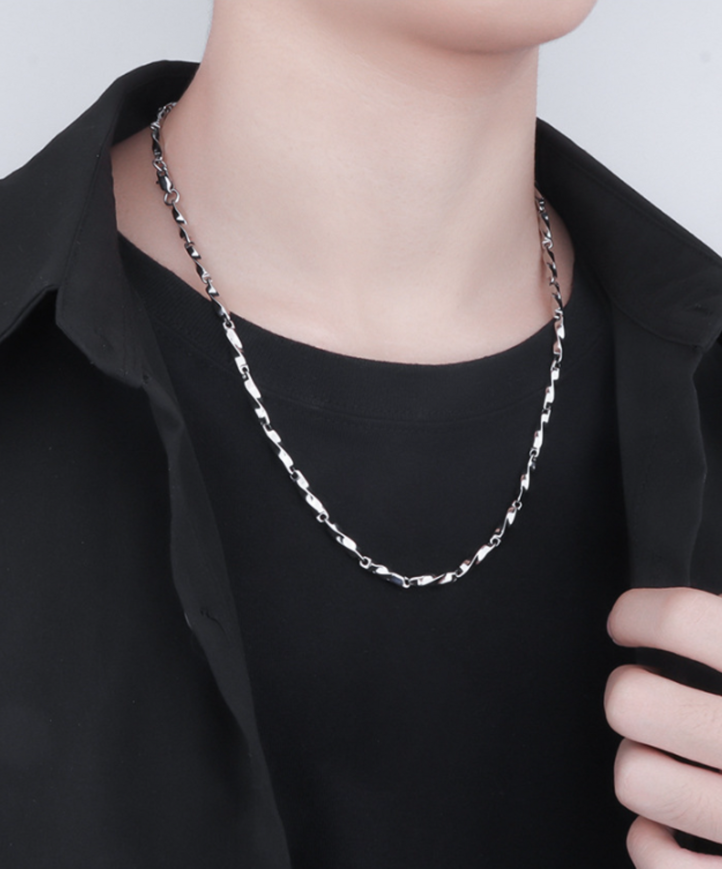 twist chain necklace EN542