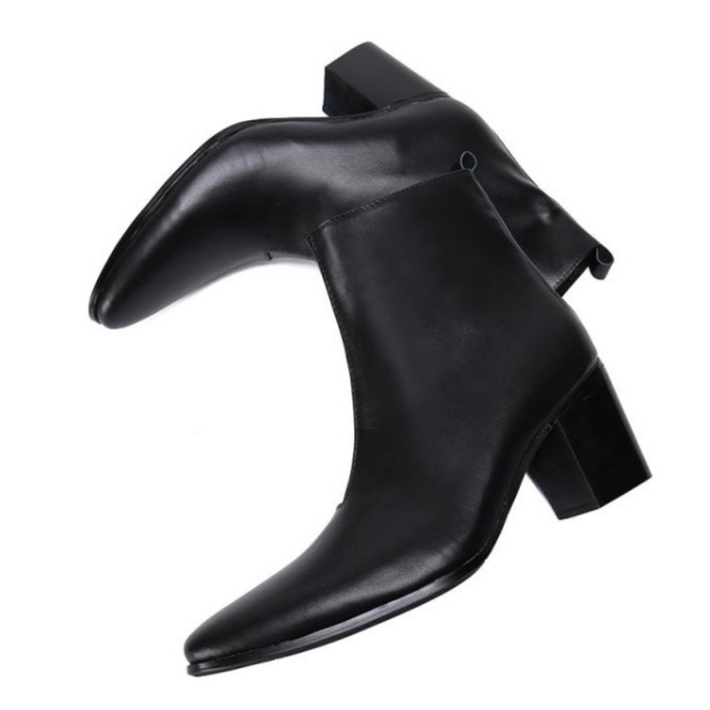 leather heel boots EN228