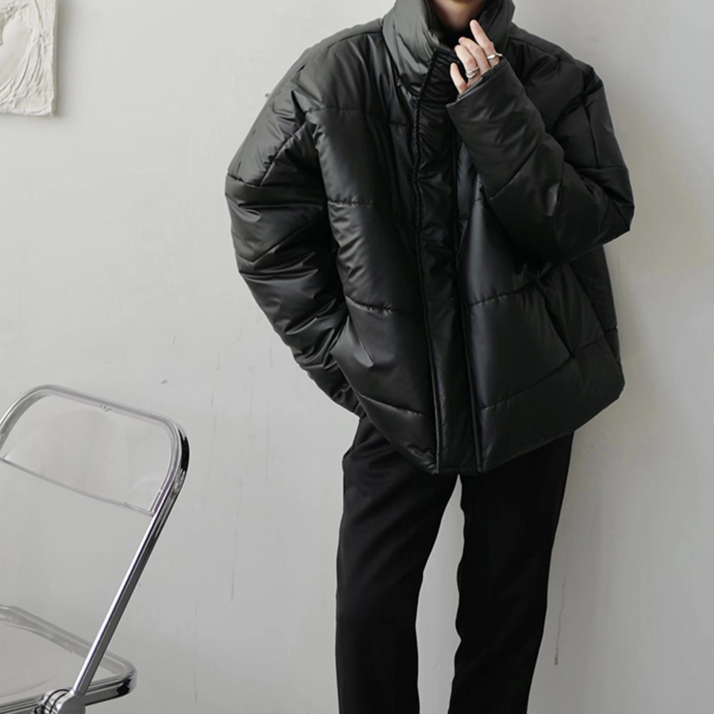 oversized black down EN316