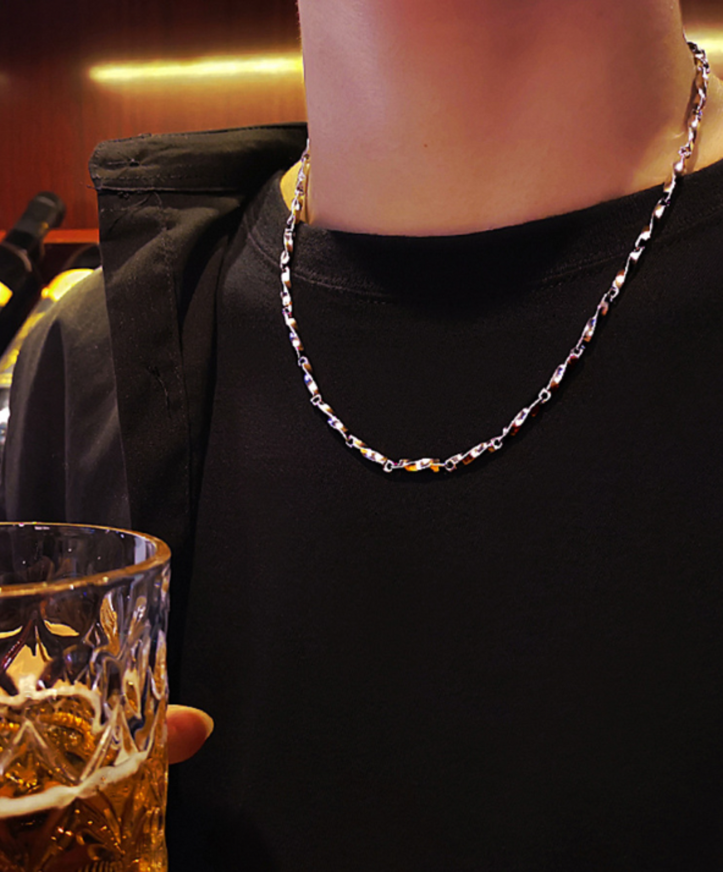 twist chain necklace EN542