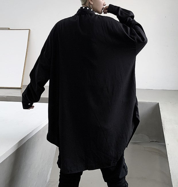 dark oversized shirt EN116