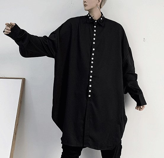 dark oversized shirt EN116