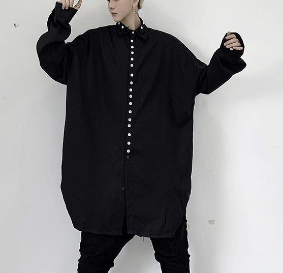 dark oversized shirt EN116