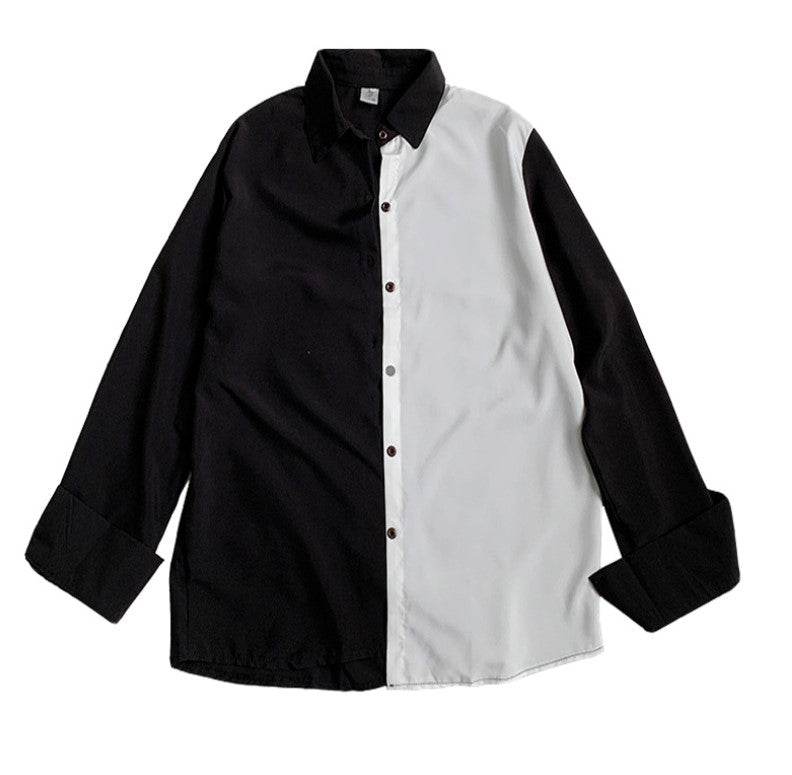 asymmetric oversized shirt EN031